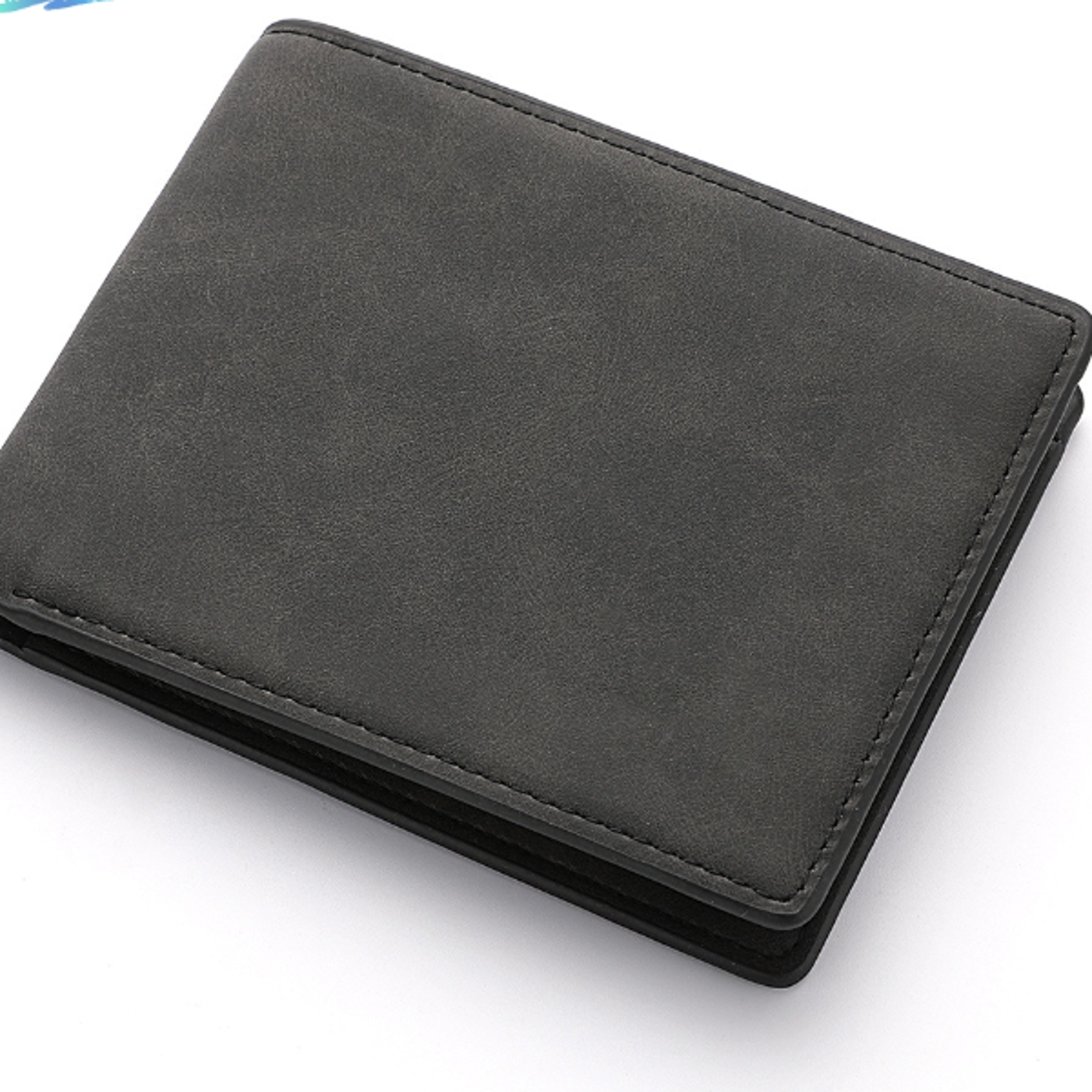 men's soft leather zipper wallet with dollar clip