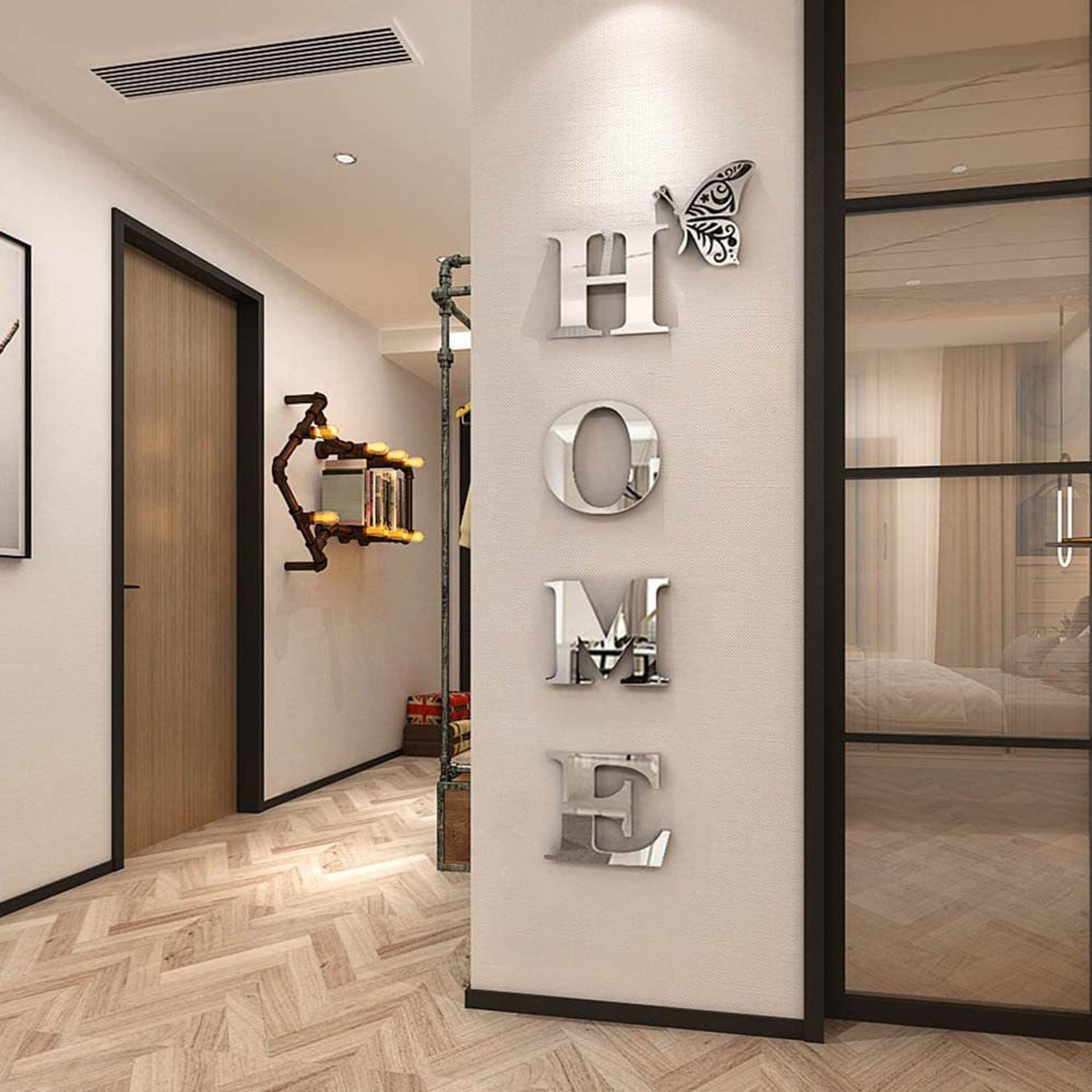 elegant mirror wall sticker stylish entrance & home decoration for modern spaces