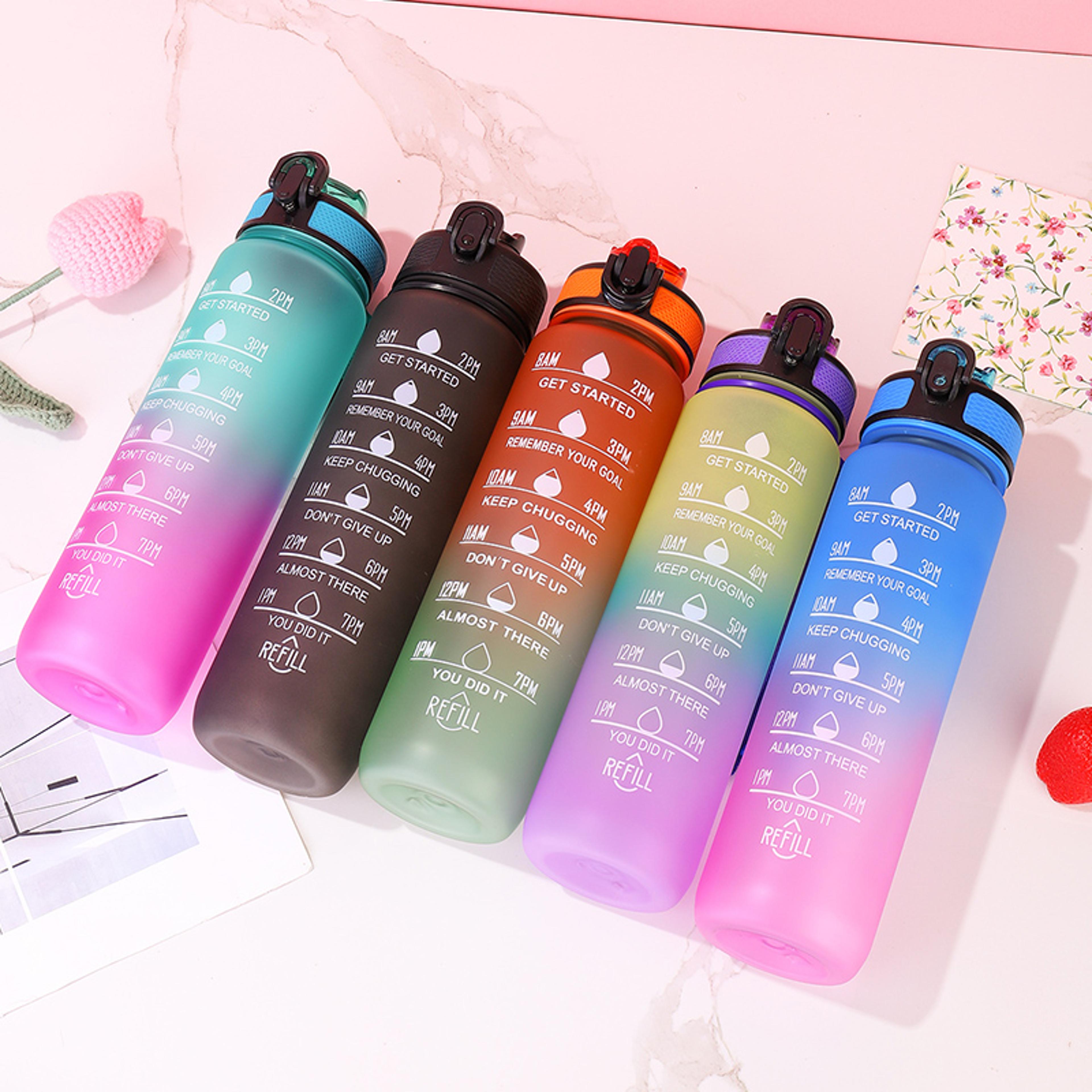 free leak proof sports water bottle portable shatterproof cup for hiking, travel & gym