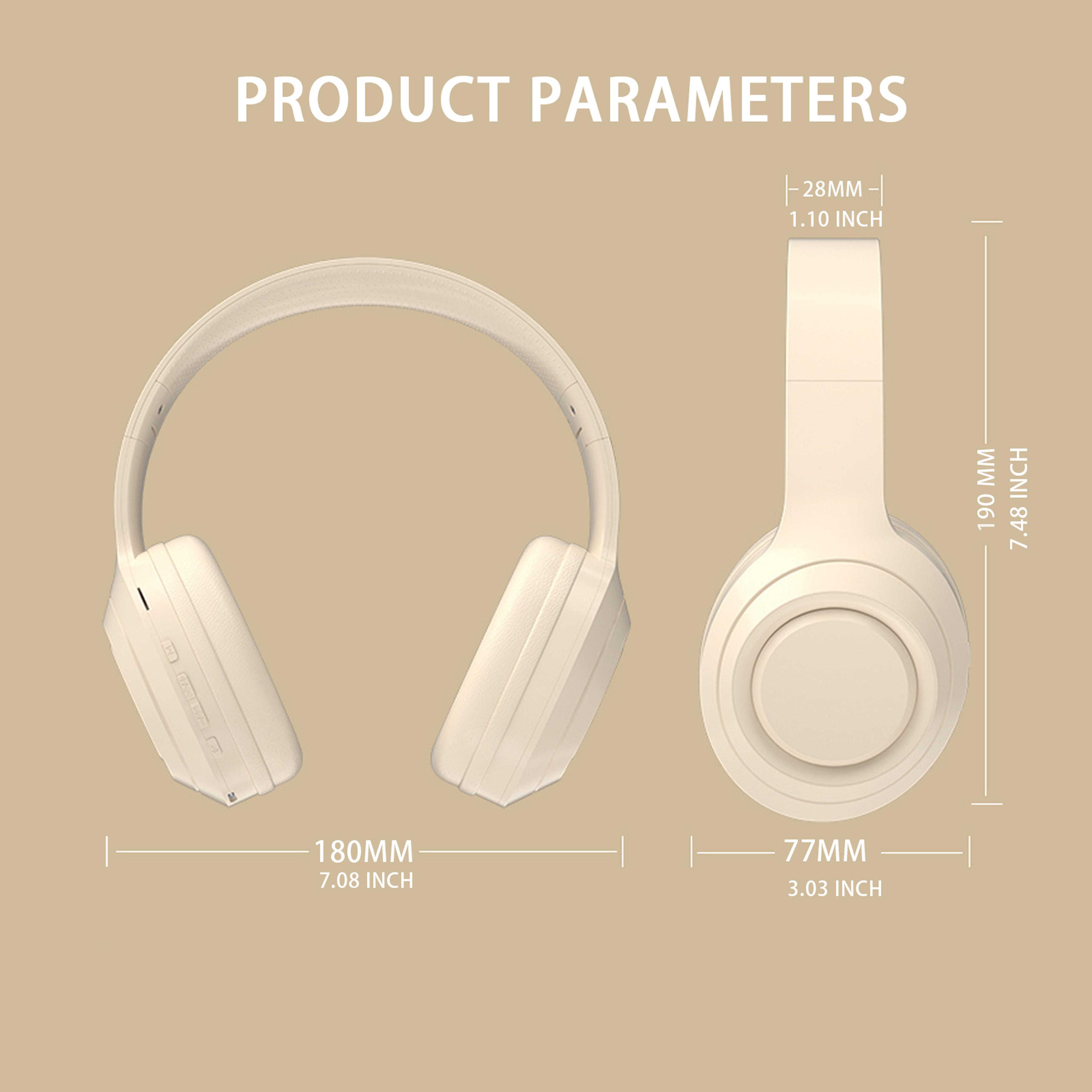 Wireless Bluetooth Over Ear Headphones HIFI Stereo Noise Canceling Sports  Gaming Earphones 4