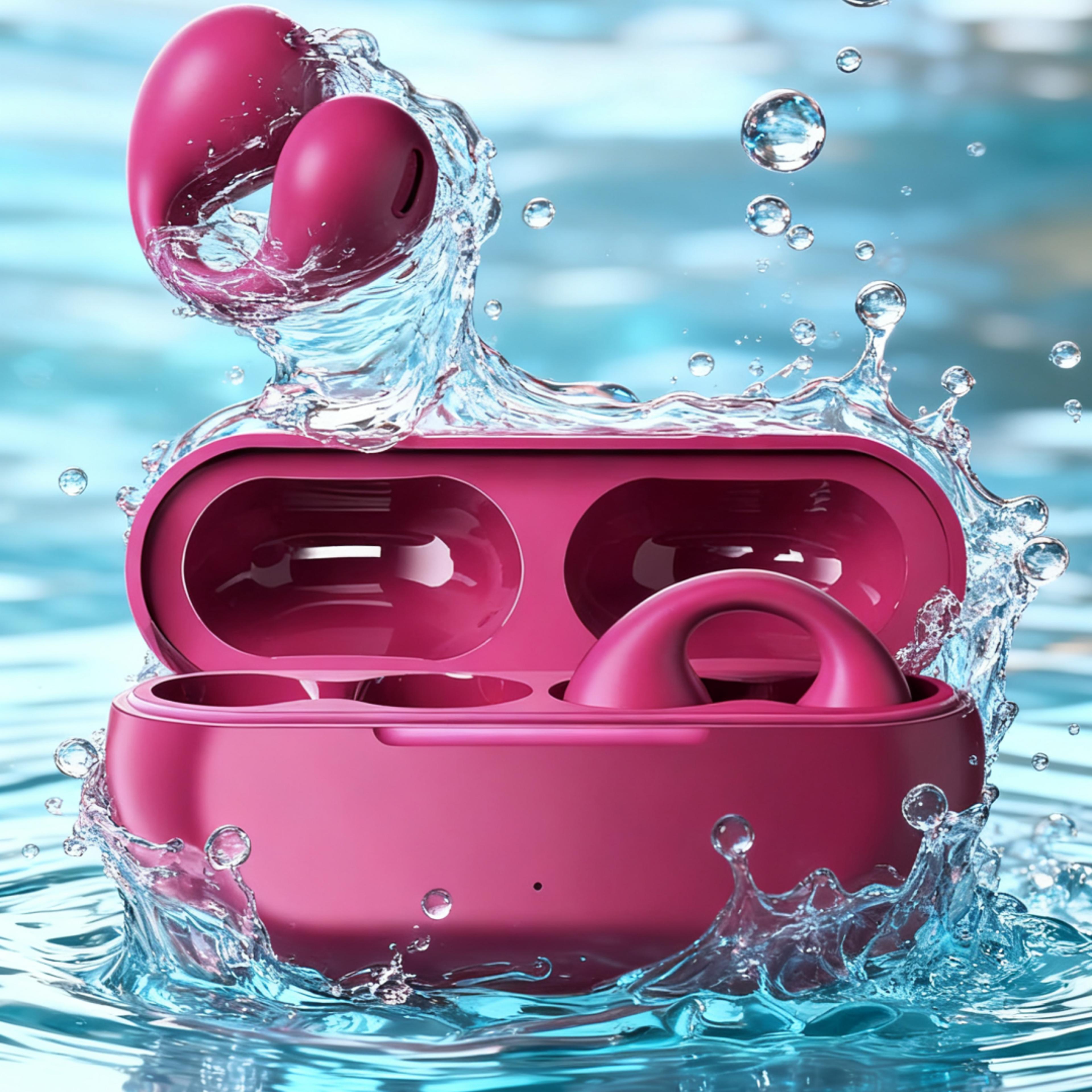 wireless bluetooth sports earbuds with charging case hifi sound