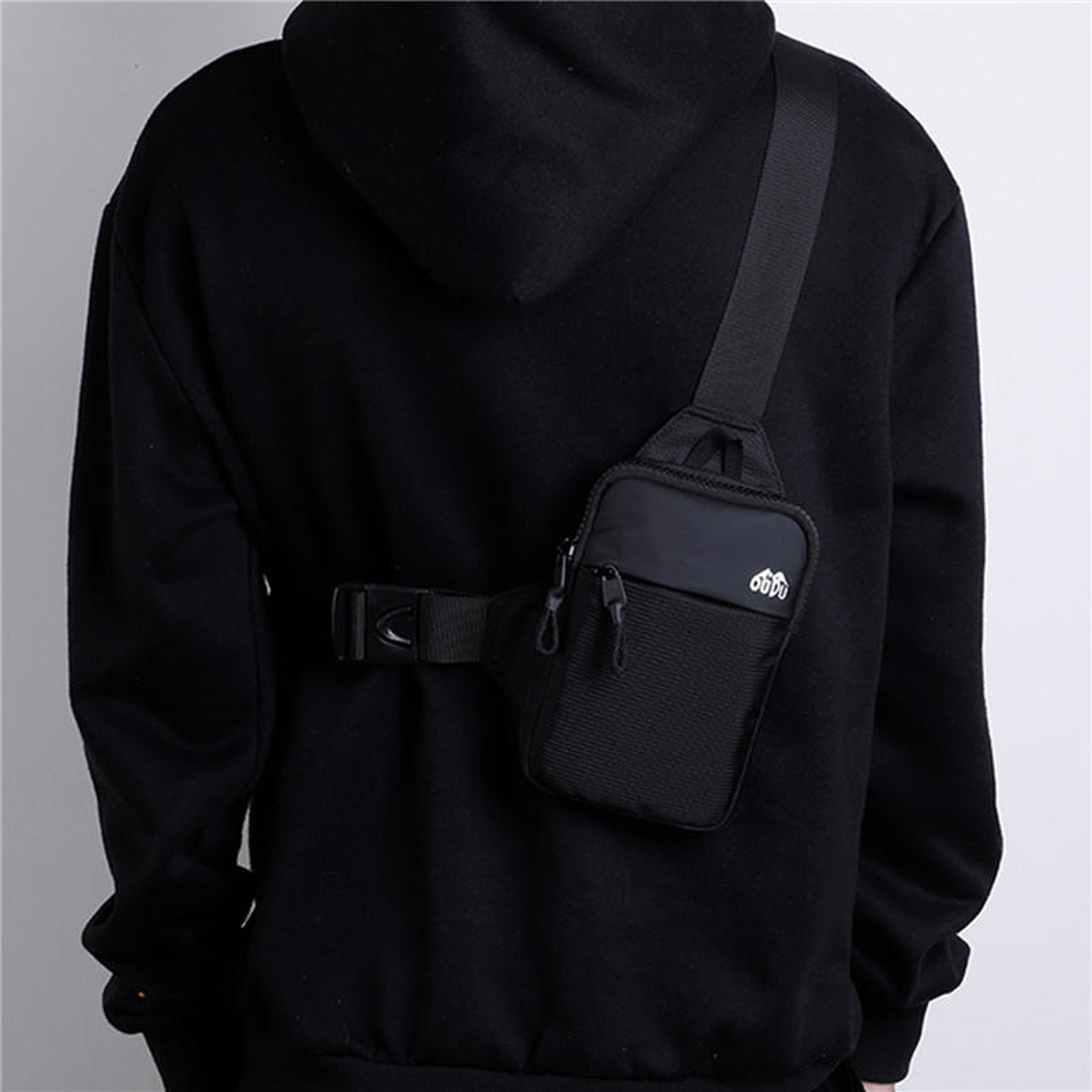 mobile phone chest bag for men waterproof crossbody business commuting bag