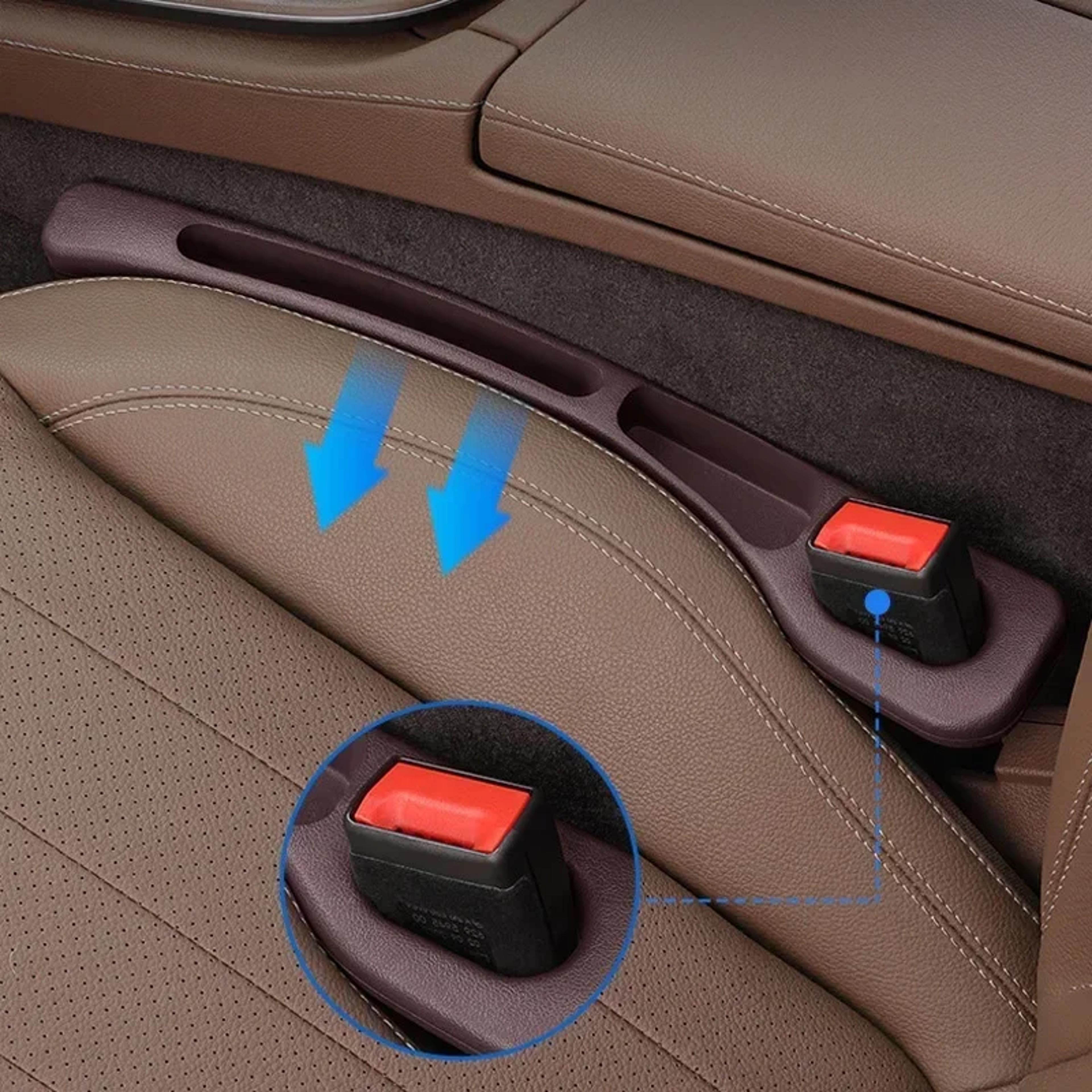universal pu waterproof car seat gap filler organizer anti leak stopper strip for secure slot storage