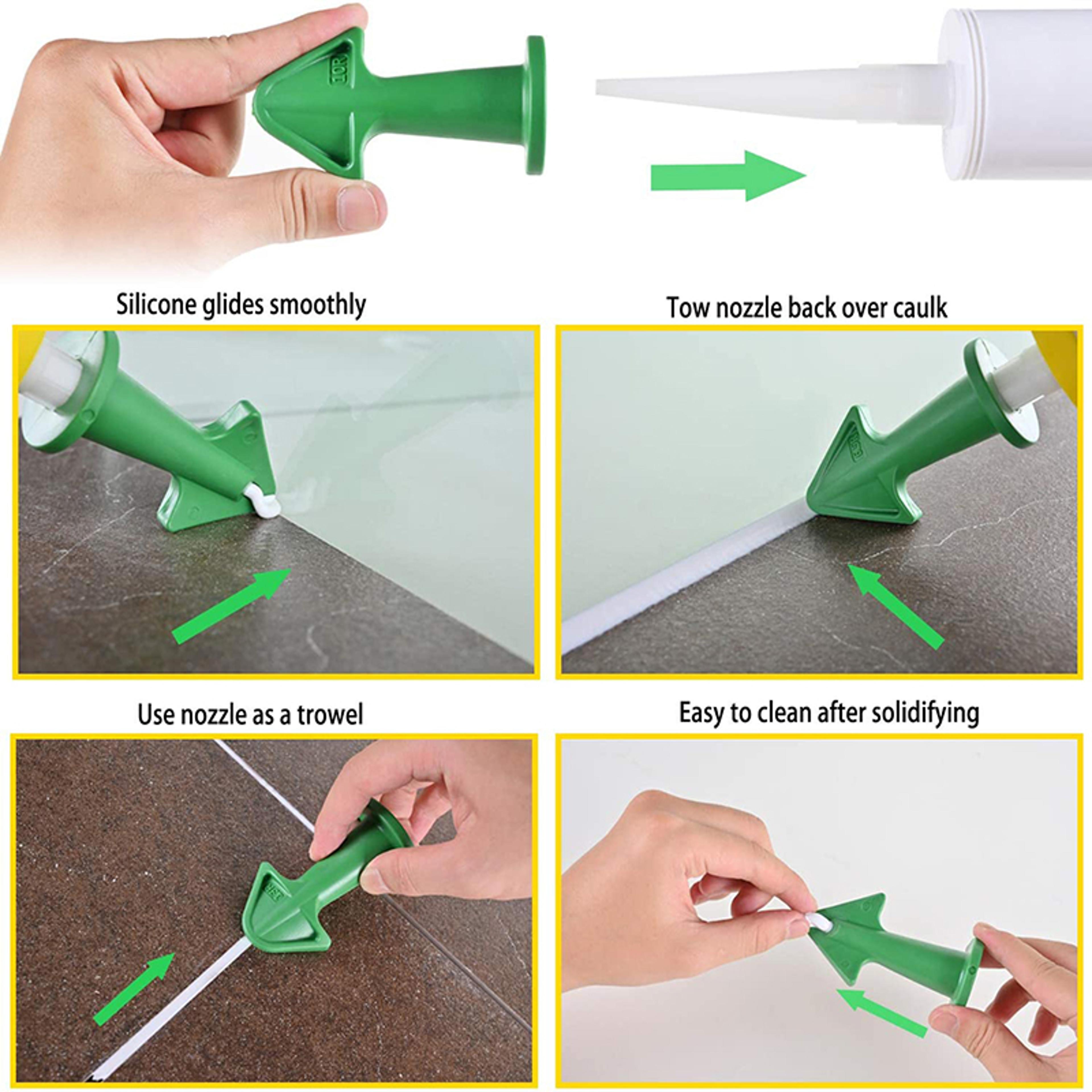 Caulking Nozzle Applicator  Silicone Remover Set Plastic Glue Shovel  Tile Finishing Tool For Floor