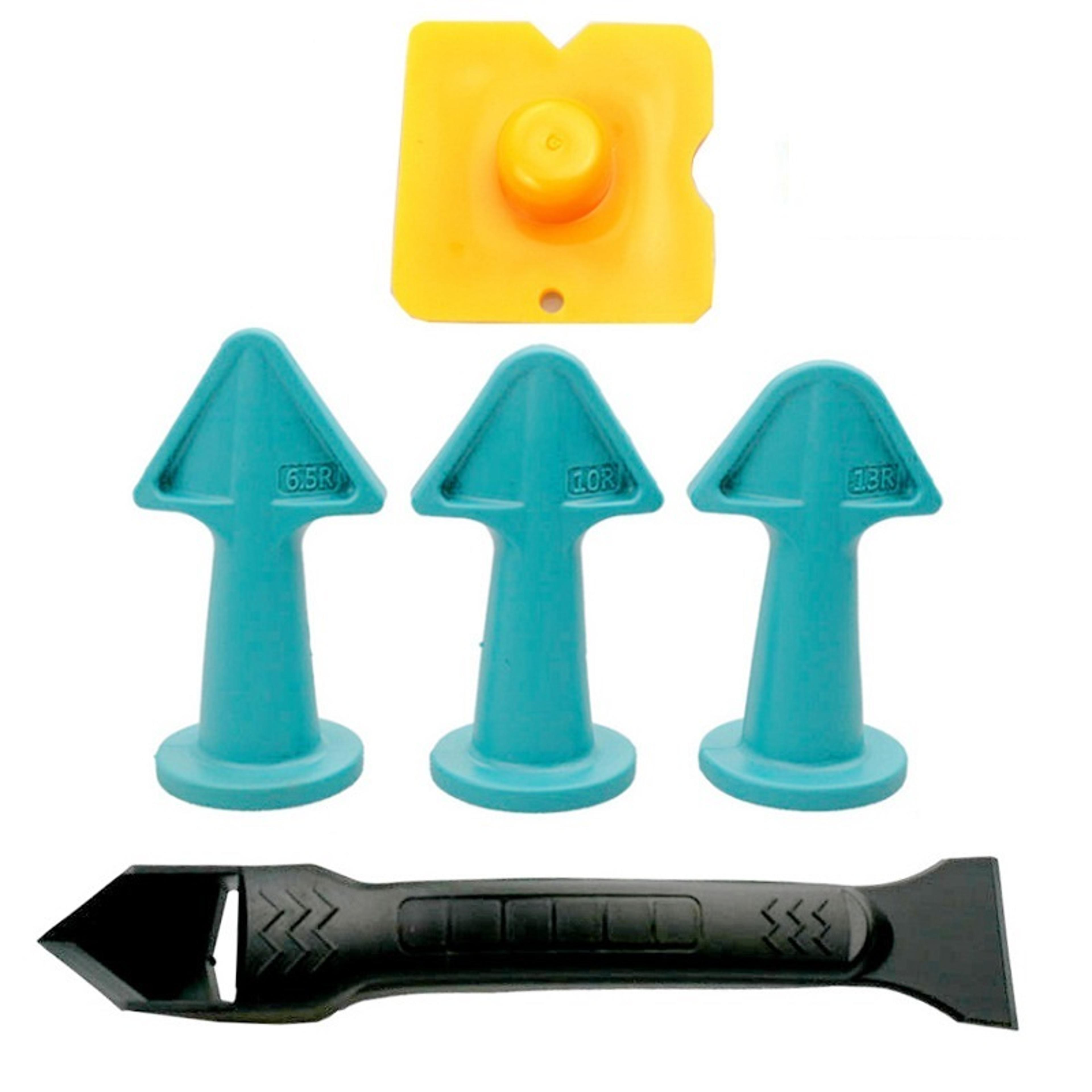 Caulking Nozzle Applicator  Silicone Remover Set Plastic Glue Shovel  Tile Finishing Tool For Floor