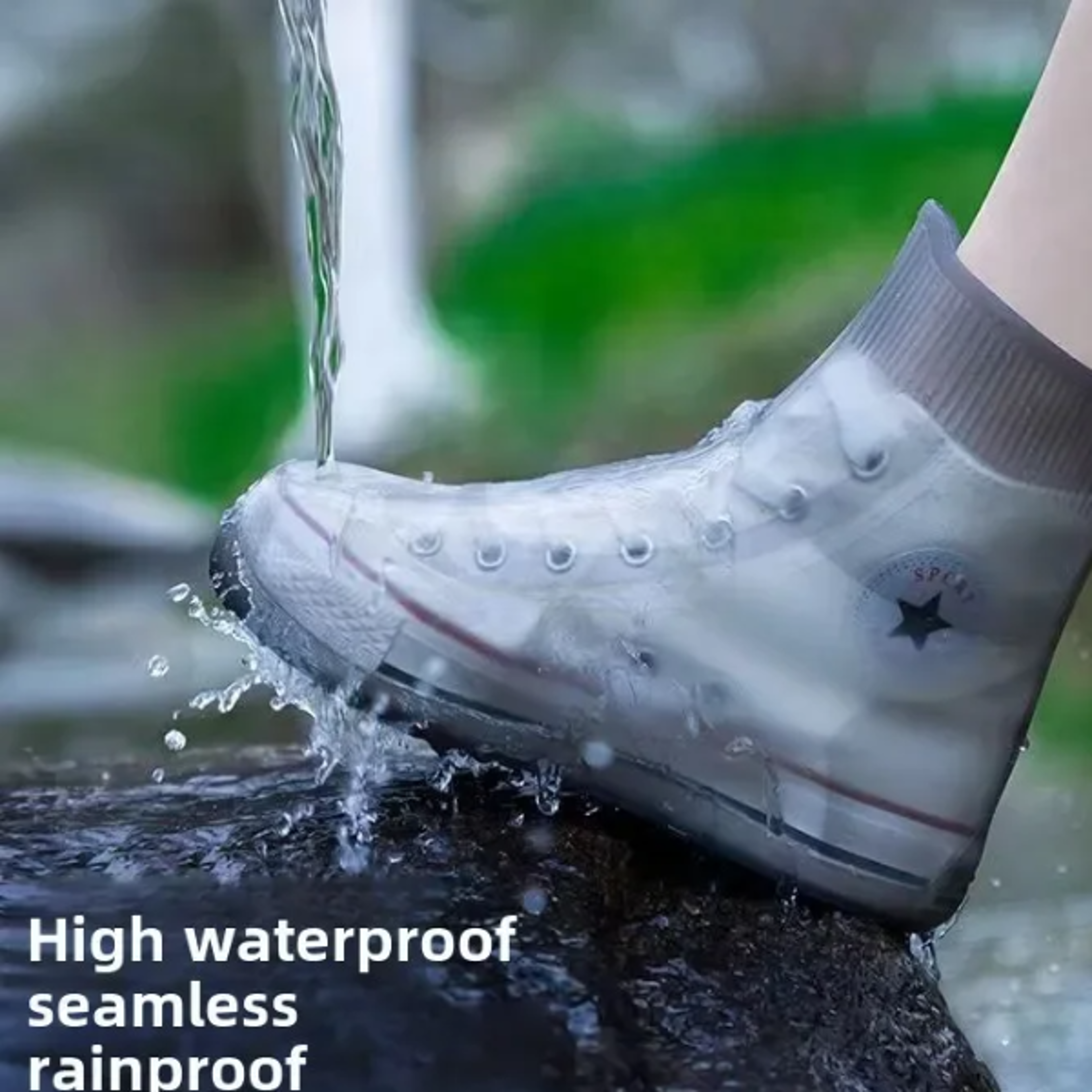 reusable silicone rain shoe covers for travel waterproof & wear resistans