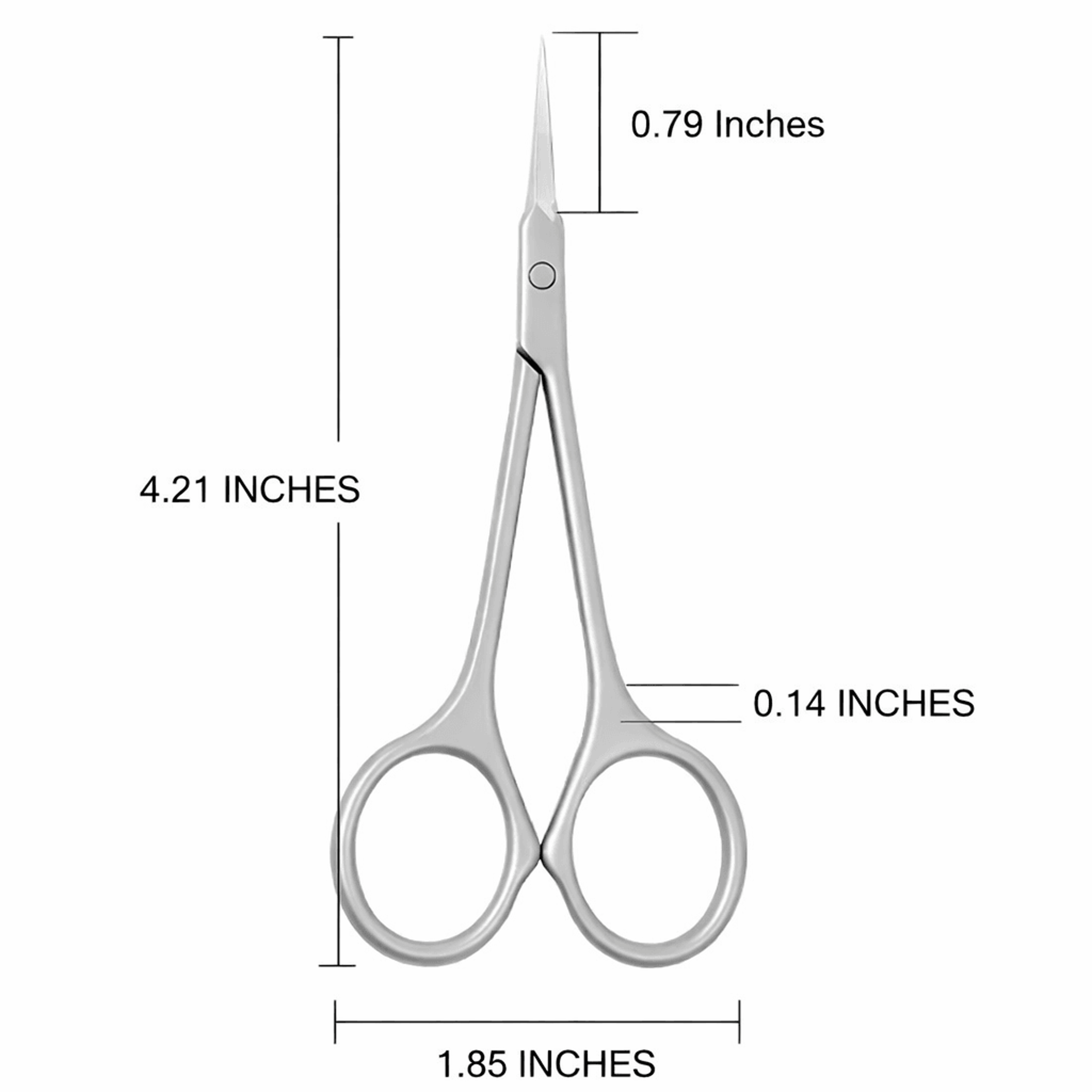 Stainless Steel Curved Tip Cuticle Scissors For Manicure  Nail Art 6