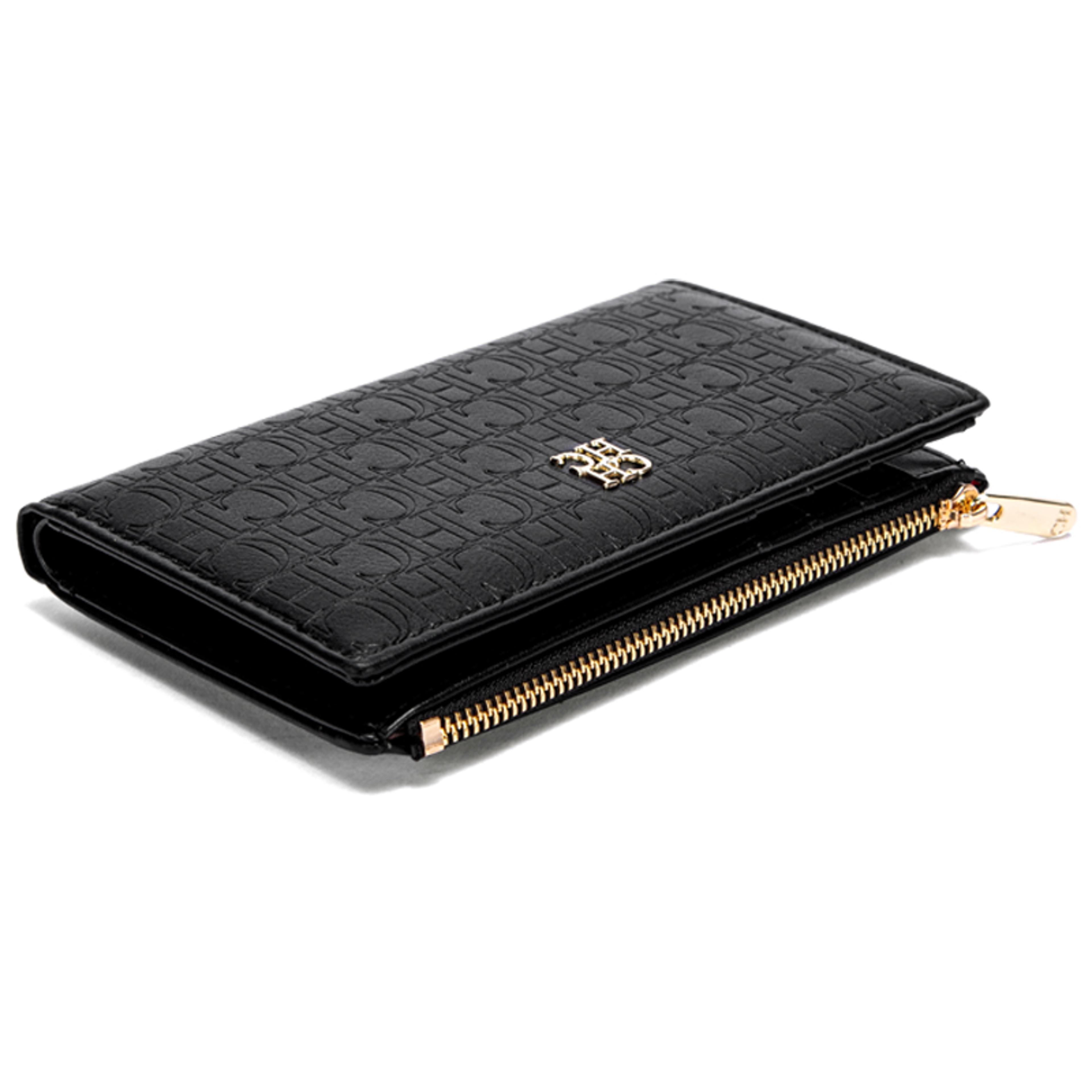 Slim Womens Wallet With Zipper Coin Pocket And RFID Blocking 2