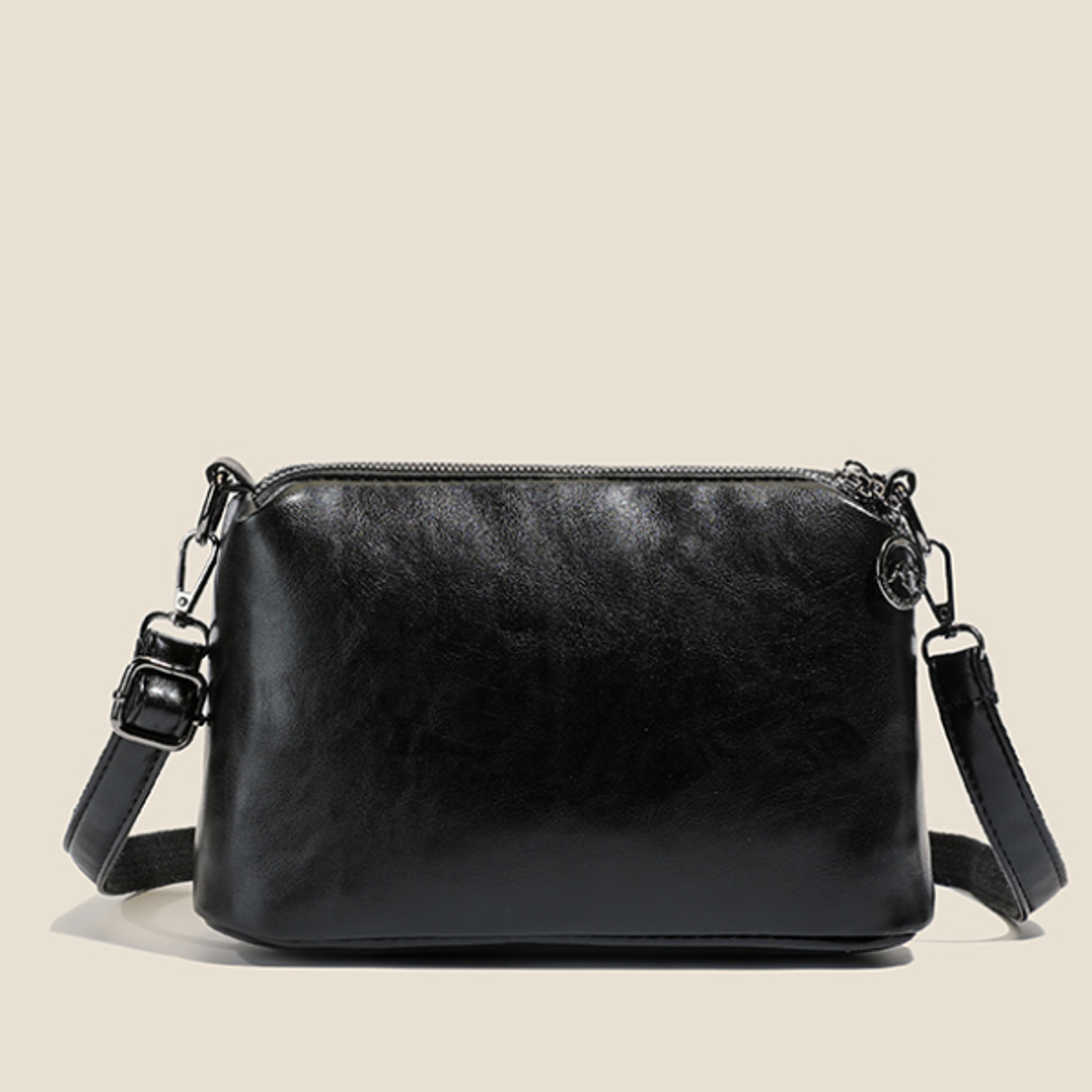 Premium Leather Messenger Bag for Men and Women Stylish Casual Square Bag