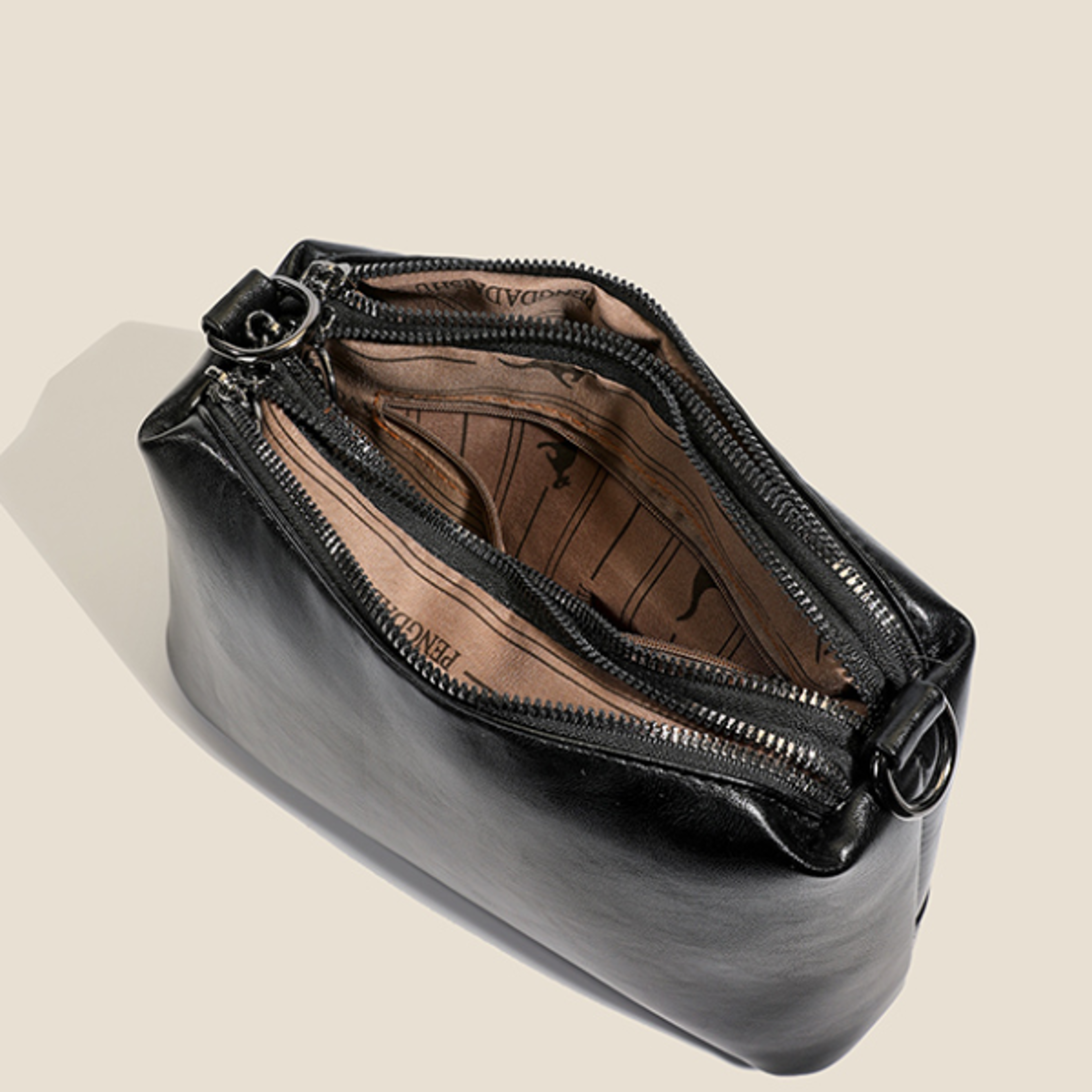 Premium Leather Messenger Bag for Men and Women Stylish Casual Square Bag