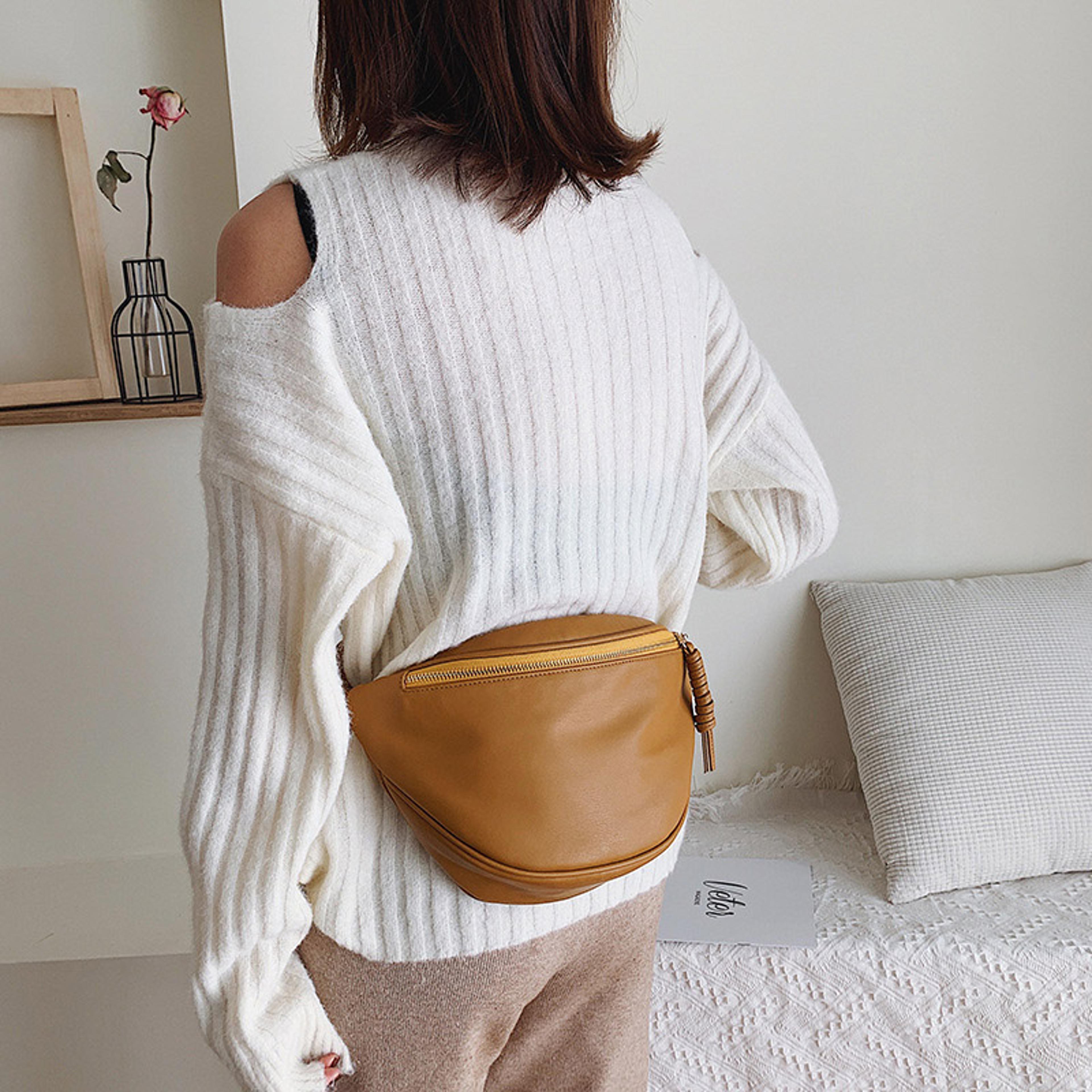 High Quality Leather Fanny Bag For Women Designer Waist  Shoulder Crossbody Bag 3