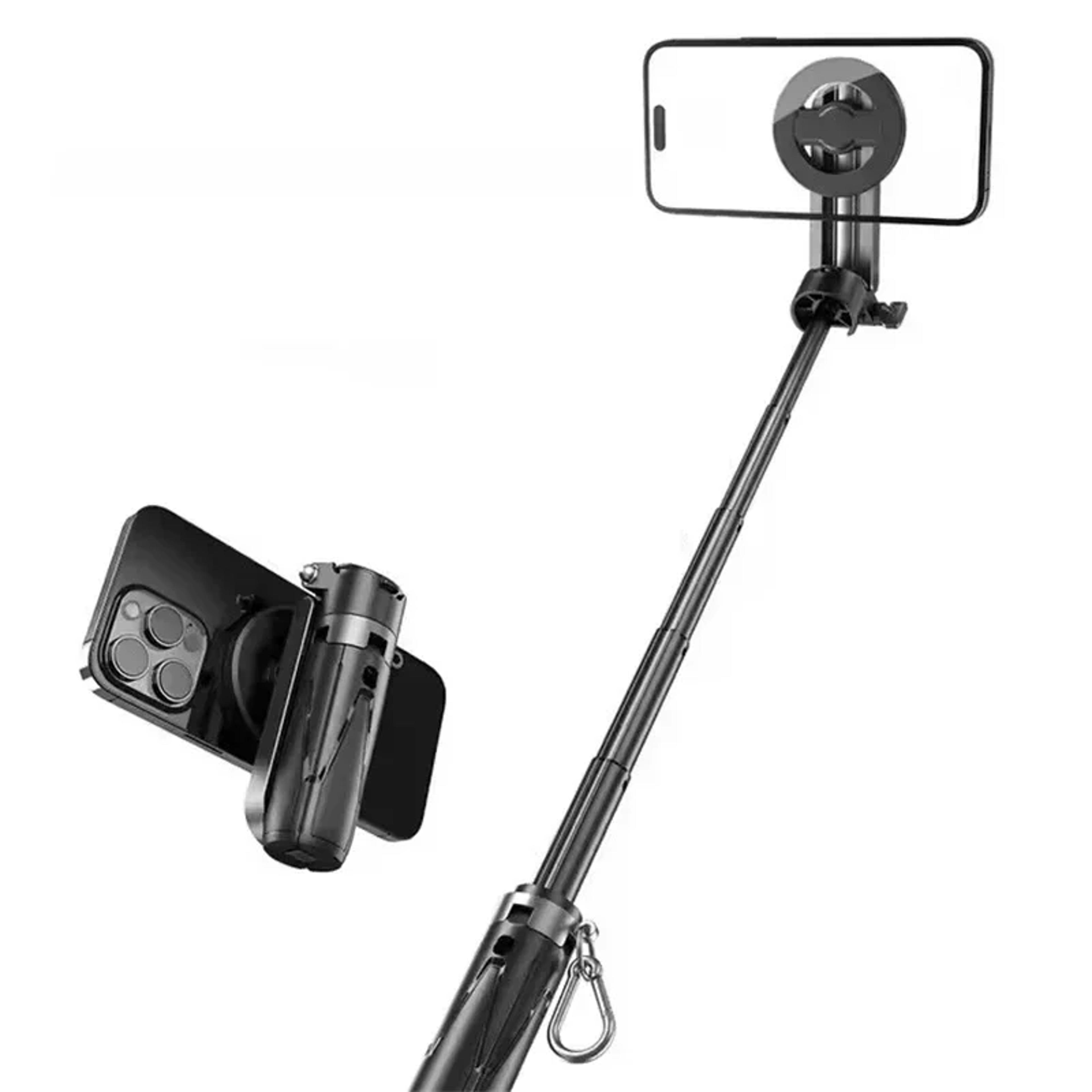 Pocket Mini Bluetooth Magnetic Selfie Stick With Tripod Stand Magsafe Travel Monopod 4