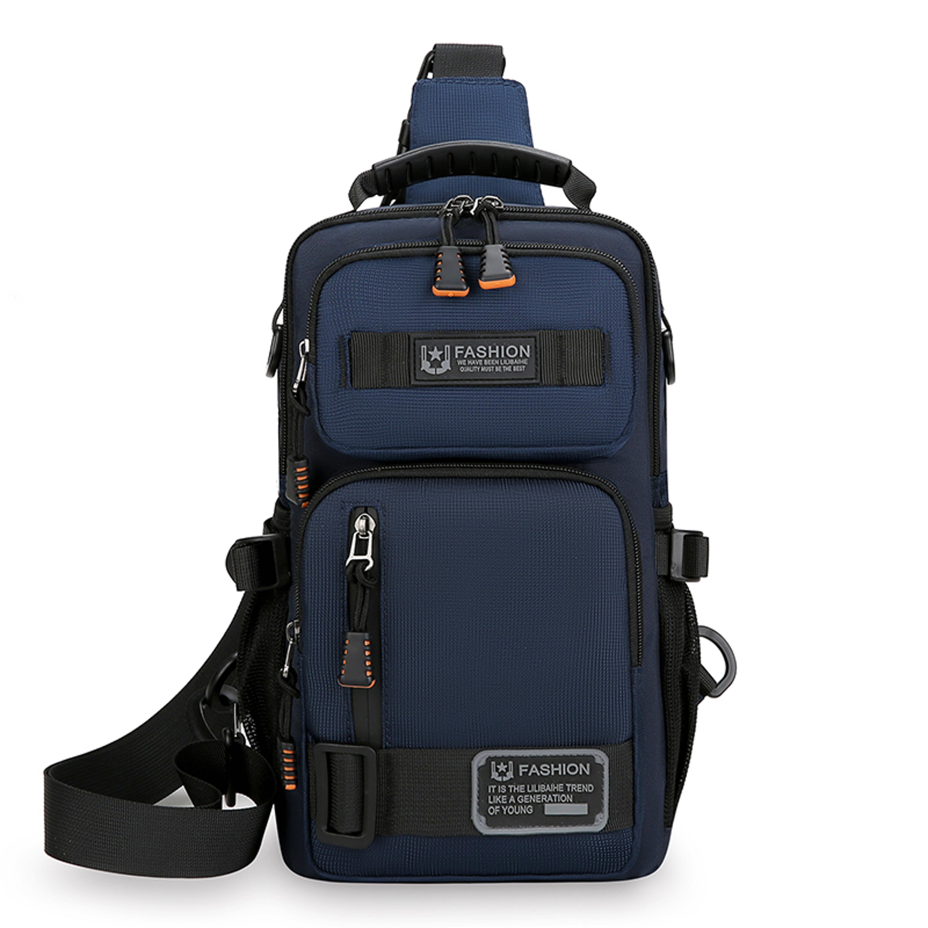 High Quality Oxford Mens Chest Bag Fashionable Crossbody Waist Pack For Casual Use 2