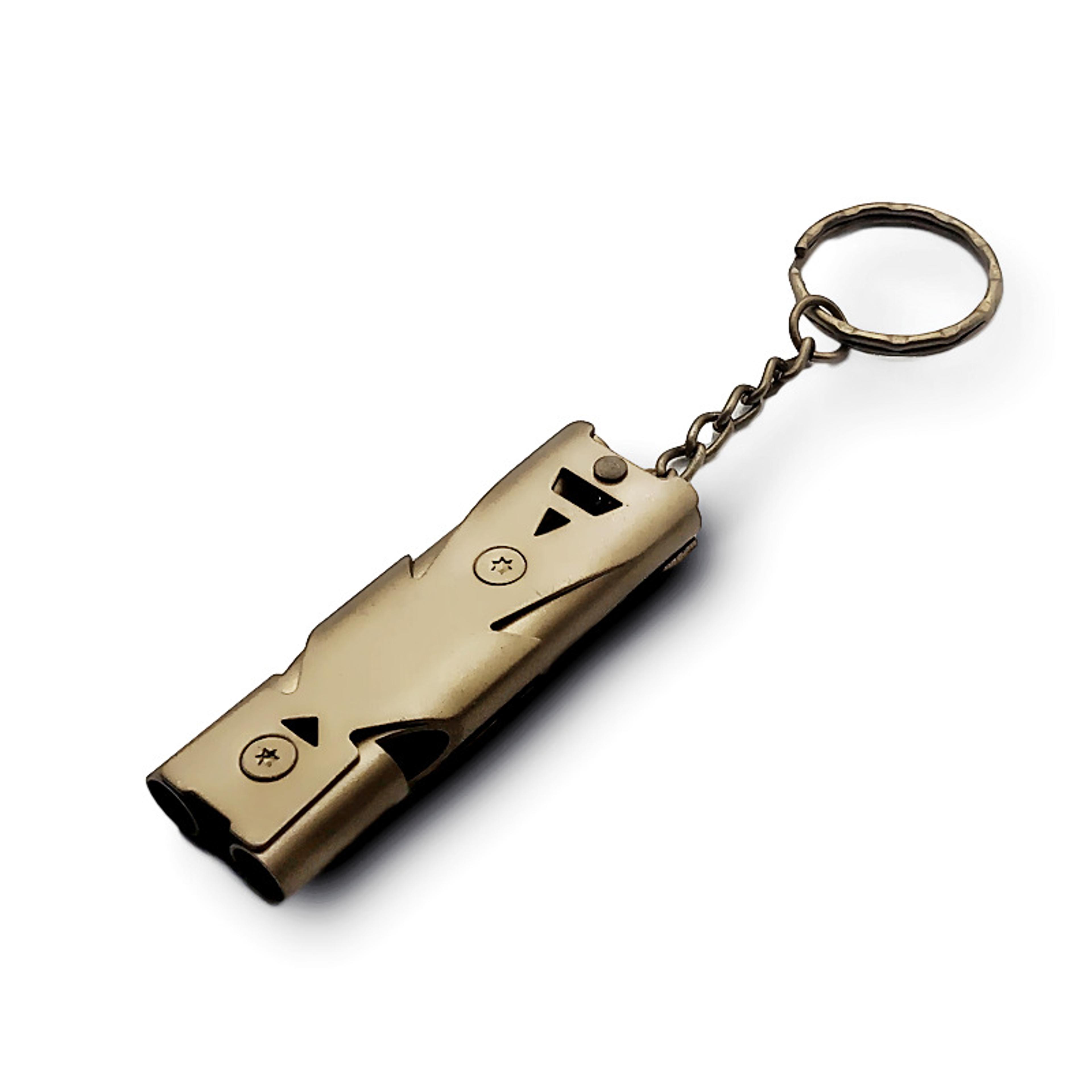 Outdoor Survival Whistle High Decibel Stainless Steel Double Tube Blast Whistle For Earthquake Resc 7