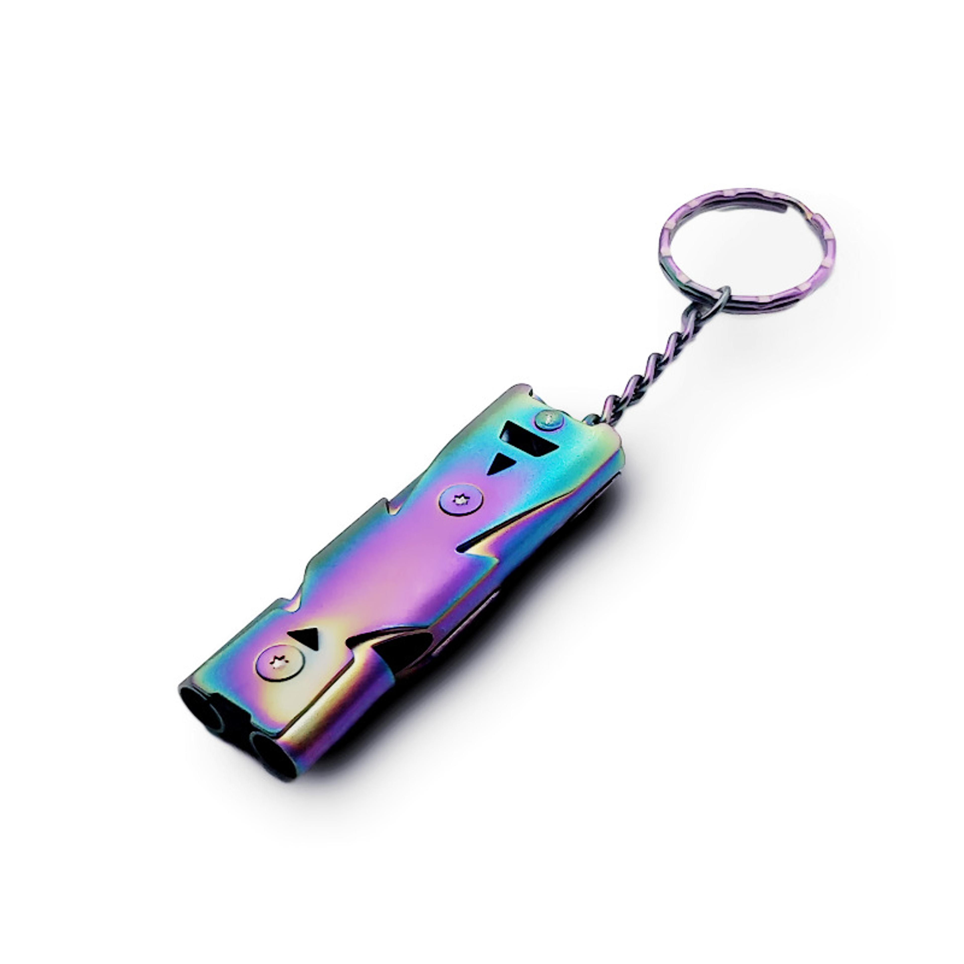Outdoor Survival Whistle High Decibel Stainless Steel Double Tube Blast Whistle For Earthquake Resc 8