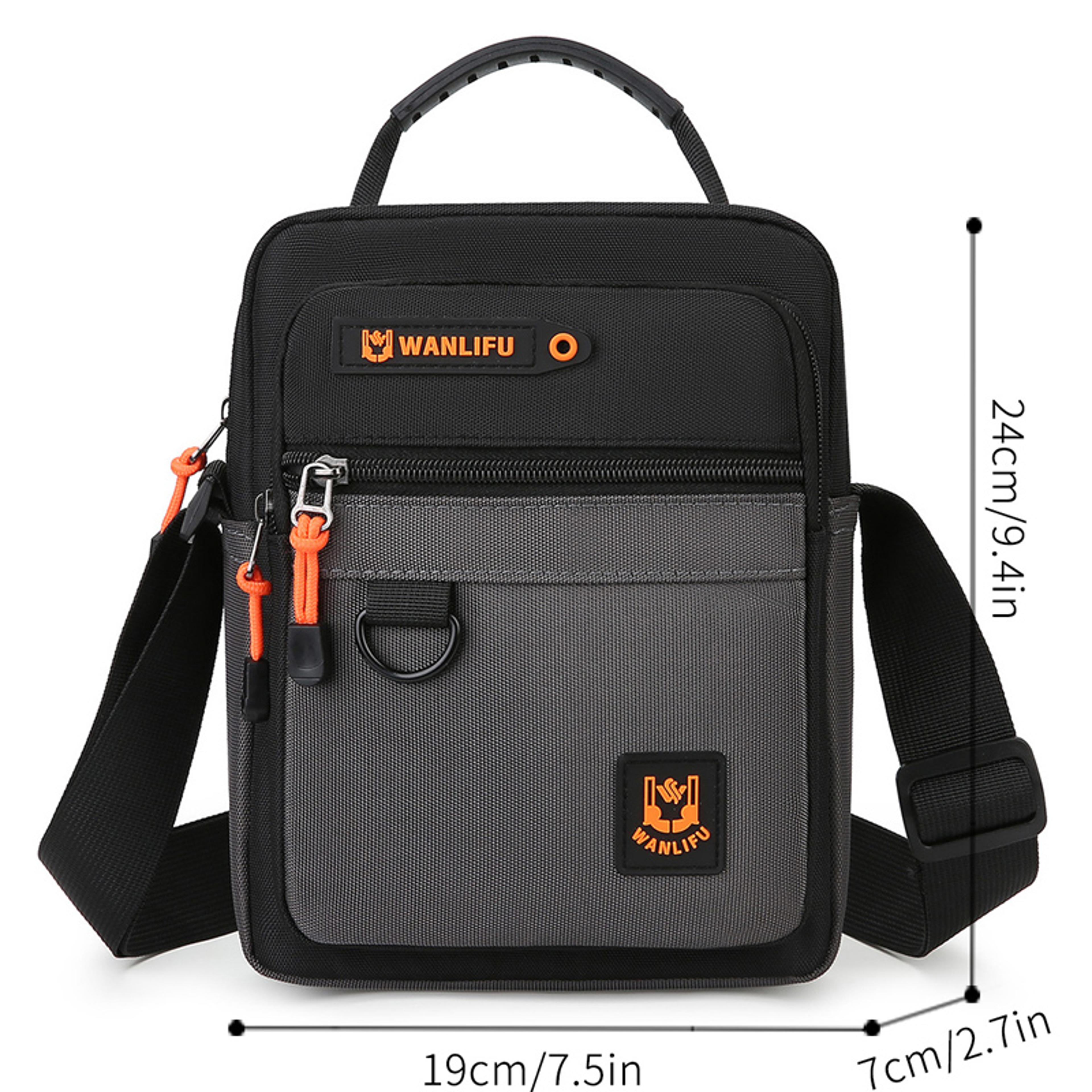 Stylish Lightweight Casual Mens Messenger Bag Durable Oxford Crossbody Shoulder Purse 4