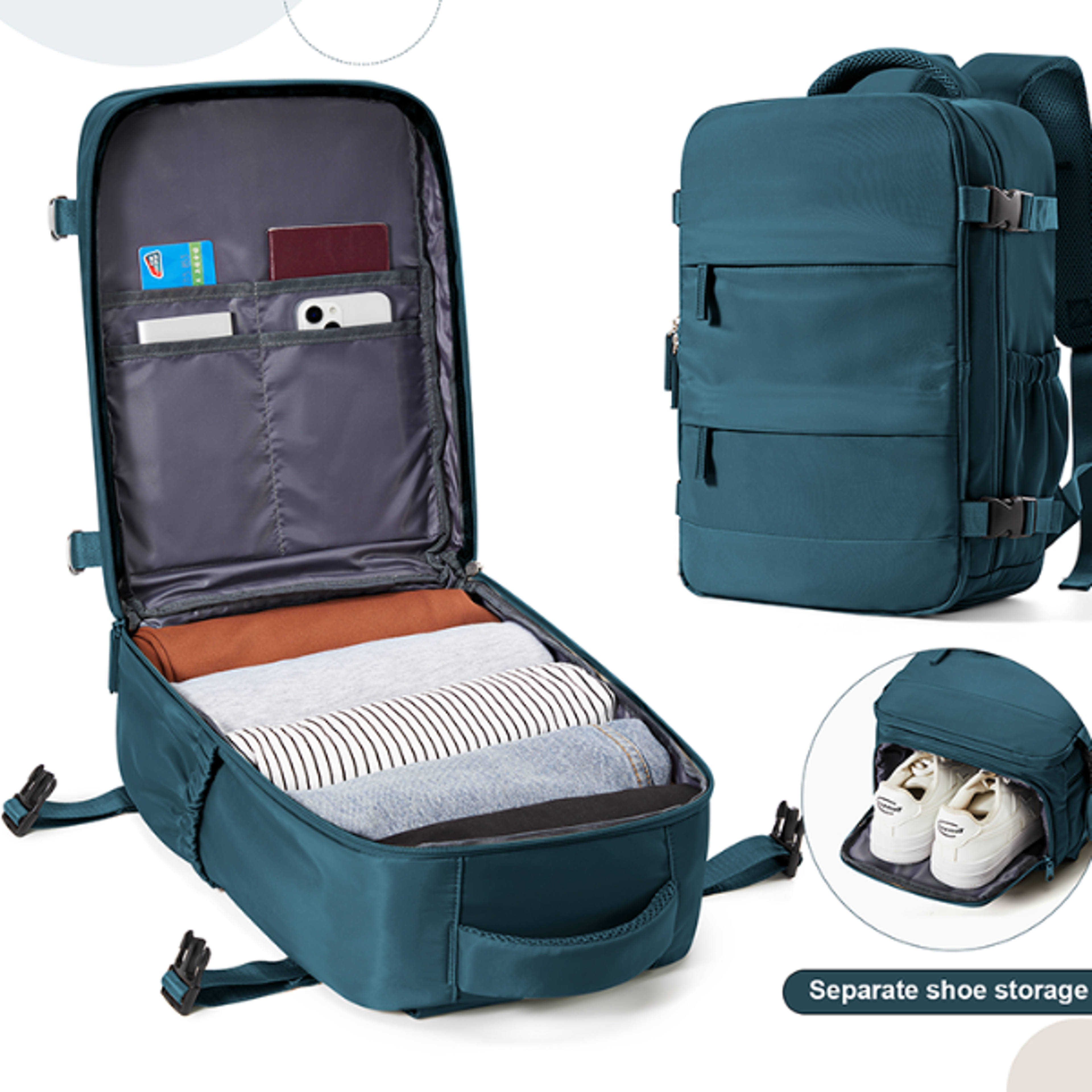 Cabin Bag Travel Backpack for Men and Women Leisure Laptop and Hand Luggage Backpack