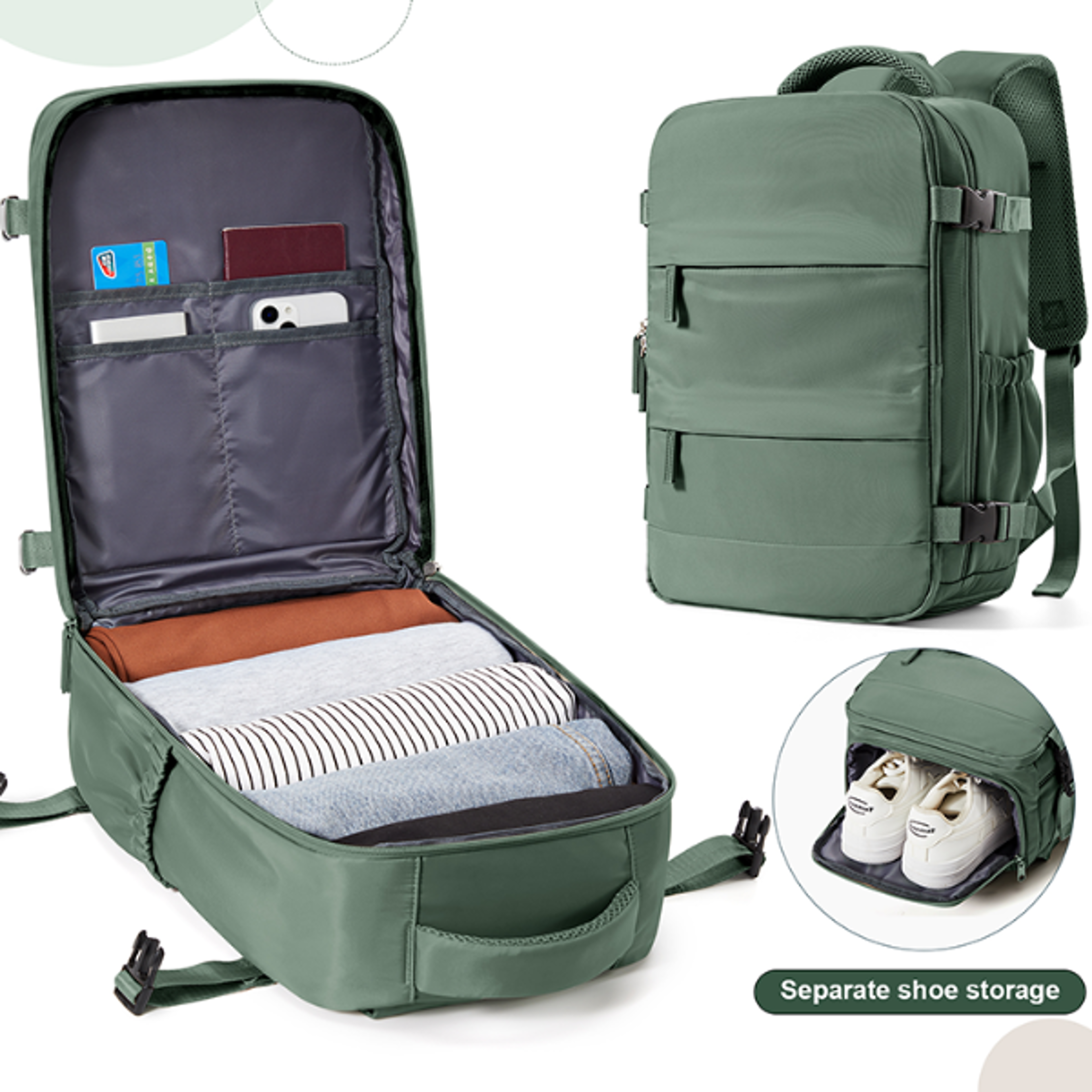 Cabin Bag Travel Backpack for Men and Women Leisure Laptop and Hand Luggage Backpack