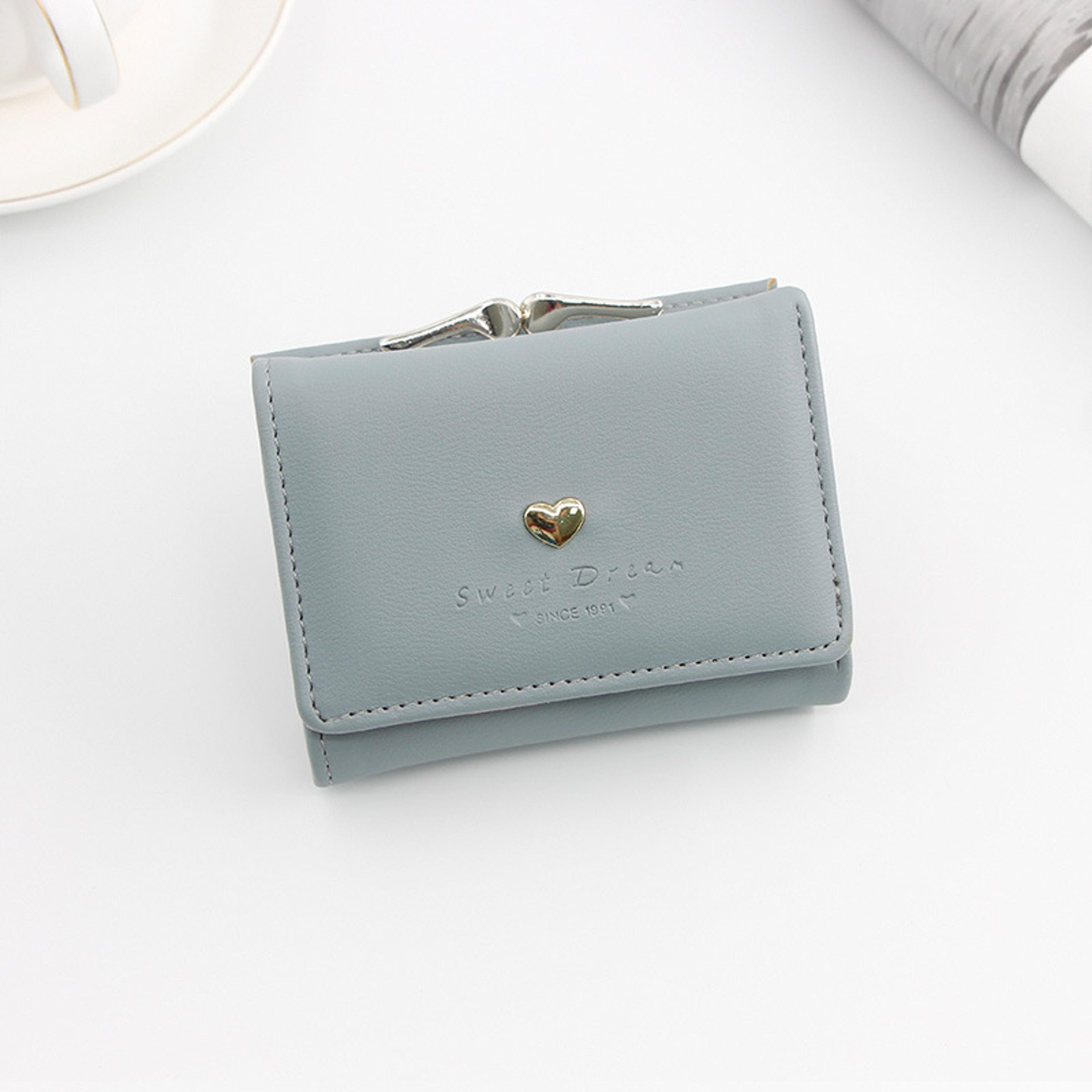 Mini Heart Wallet For Women Fashionable Coin Purse  Card Holder 5