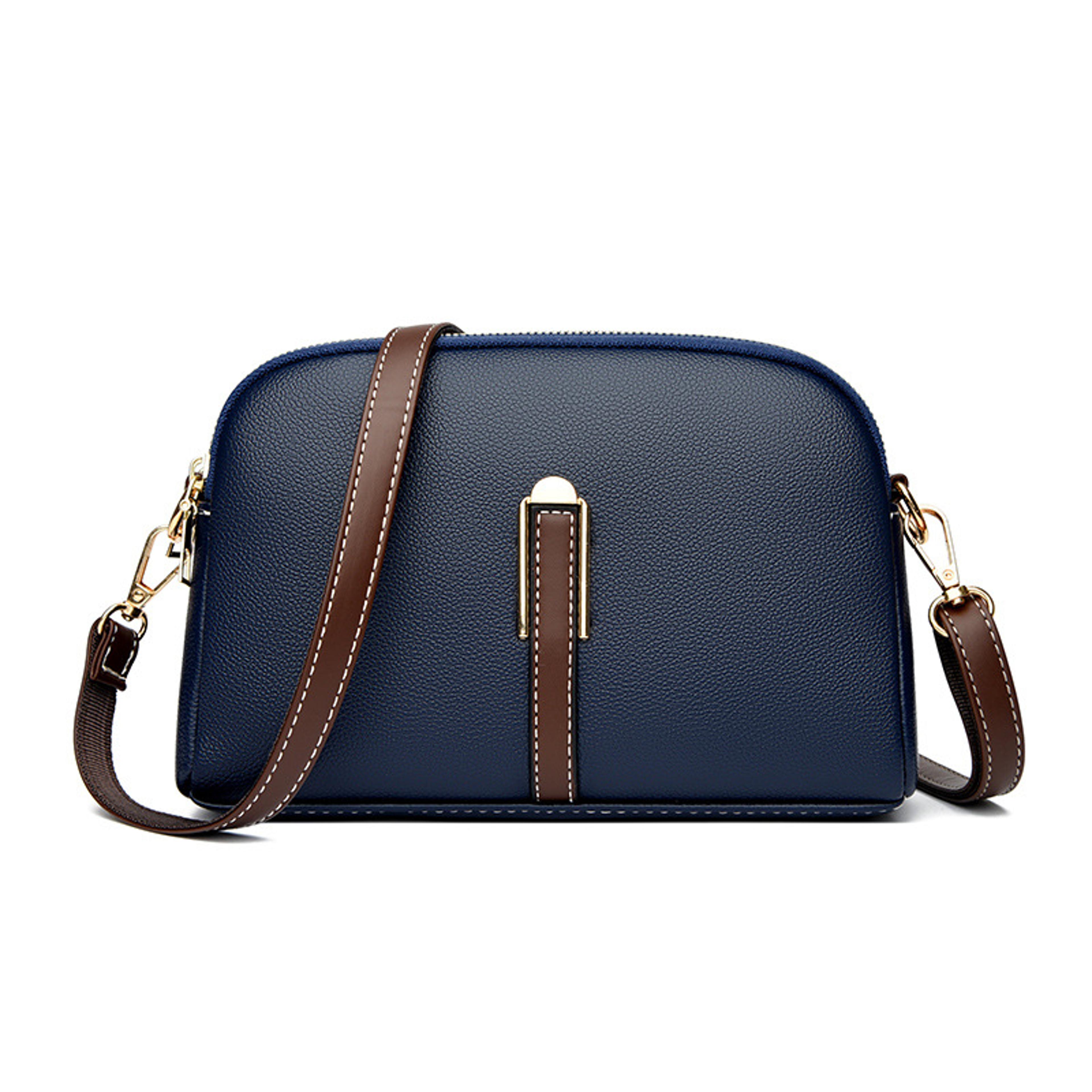 Luxury Cowhide Flap Handbag Womens Messenger Crossbody Bag 5