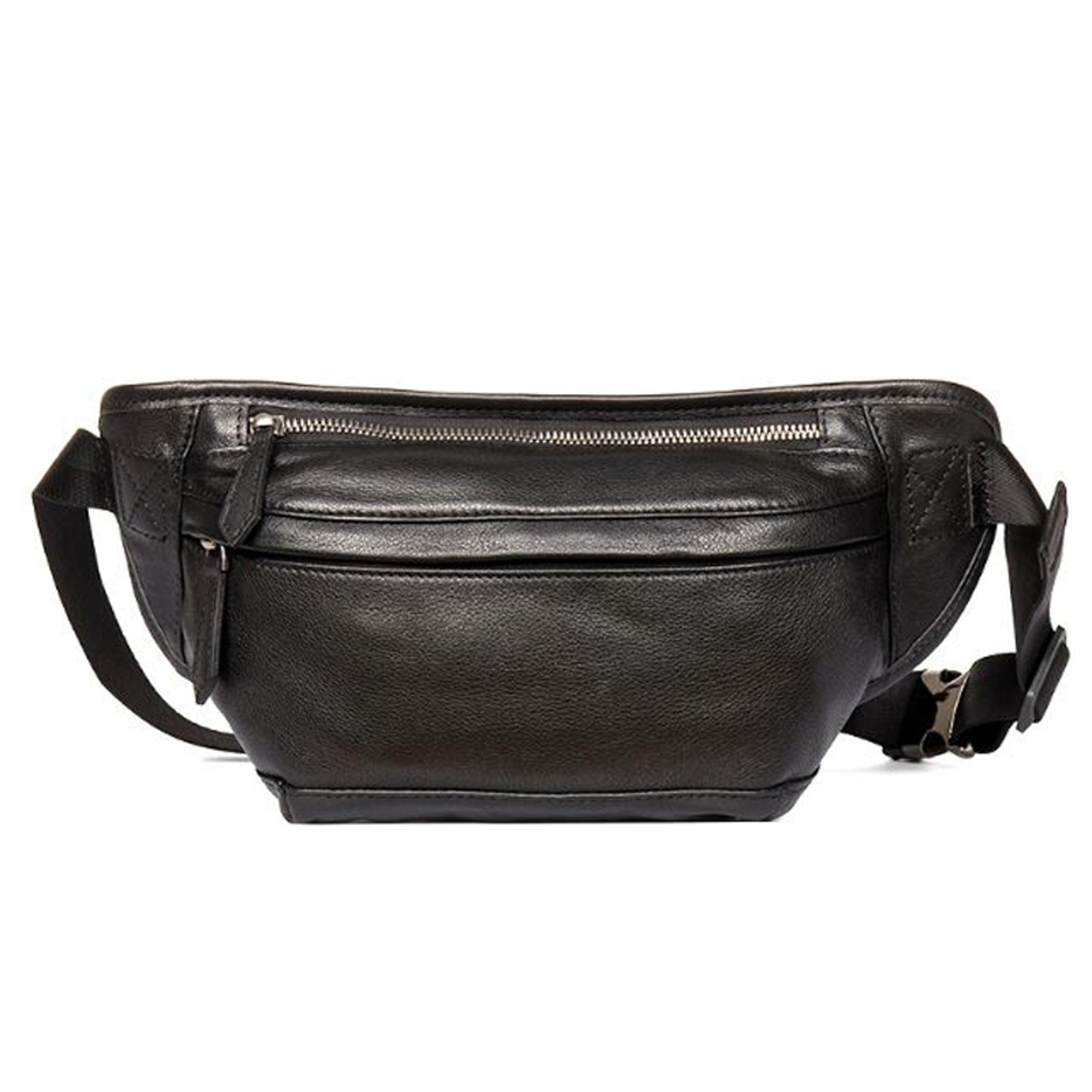 Mens Genuine Leather Waist Bag Stylish Molle Belt Pouch For Outdoors Travel And Everyday Use 5