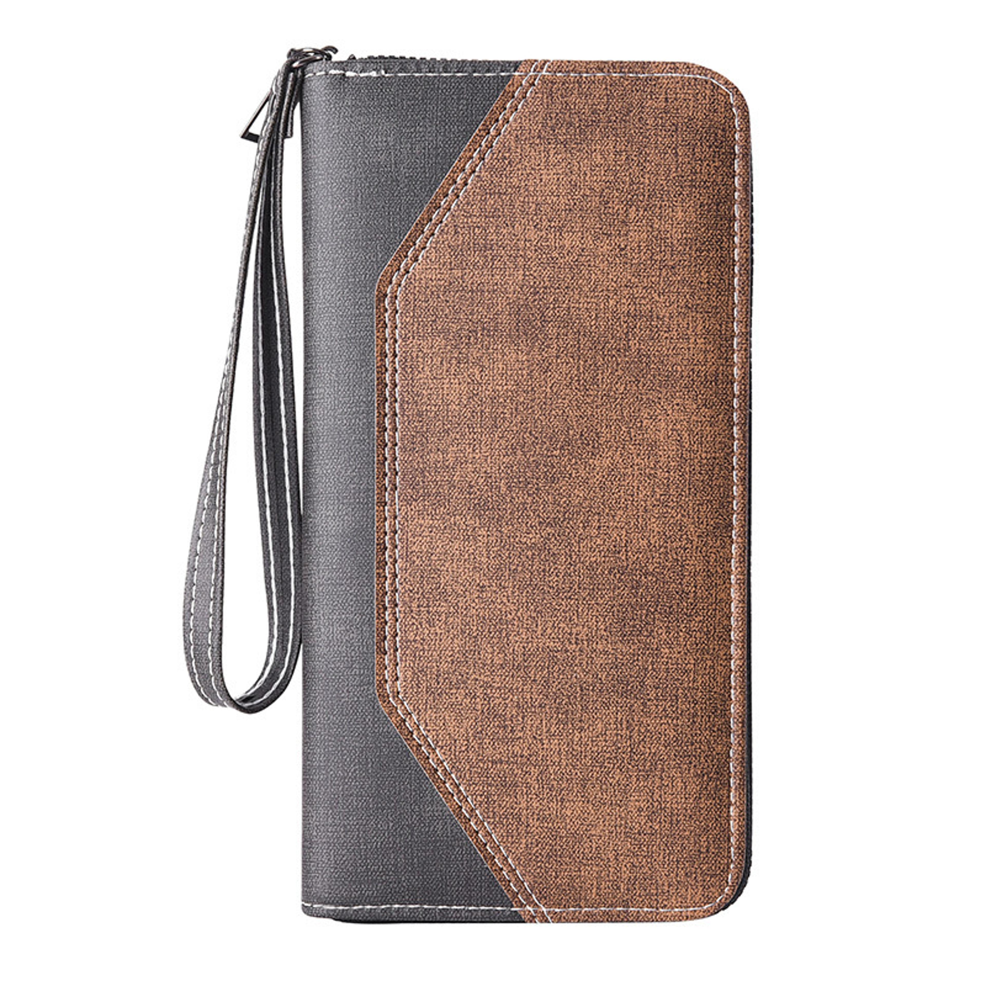 Vintage Mens RFID Leather Clutch Bag Genuine Crazy Horse Leather Money Wallet Phone Pouch  Coin Pur 4