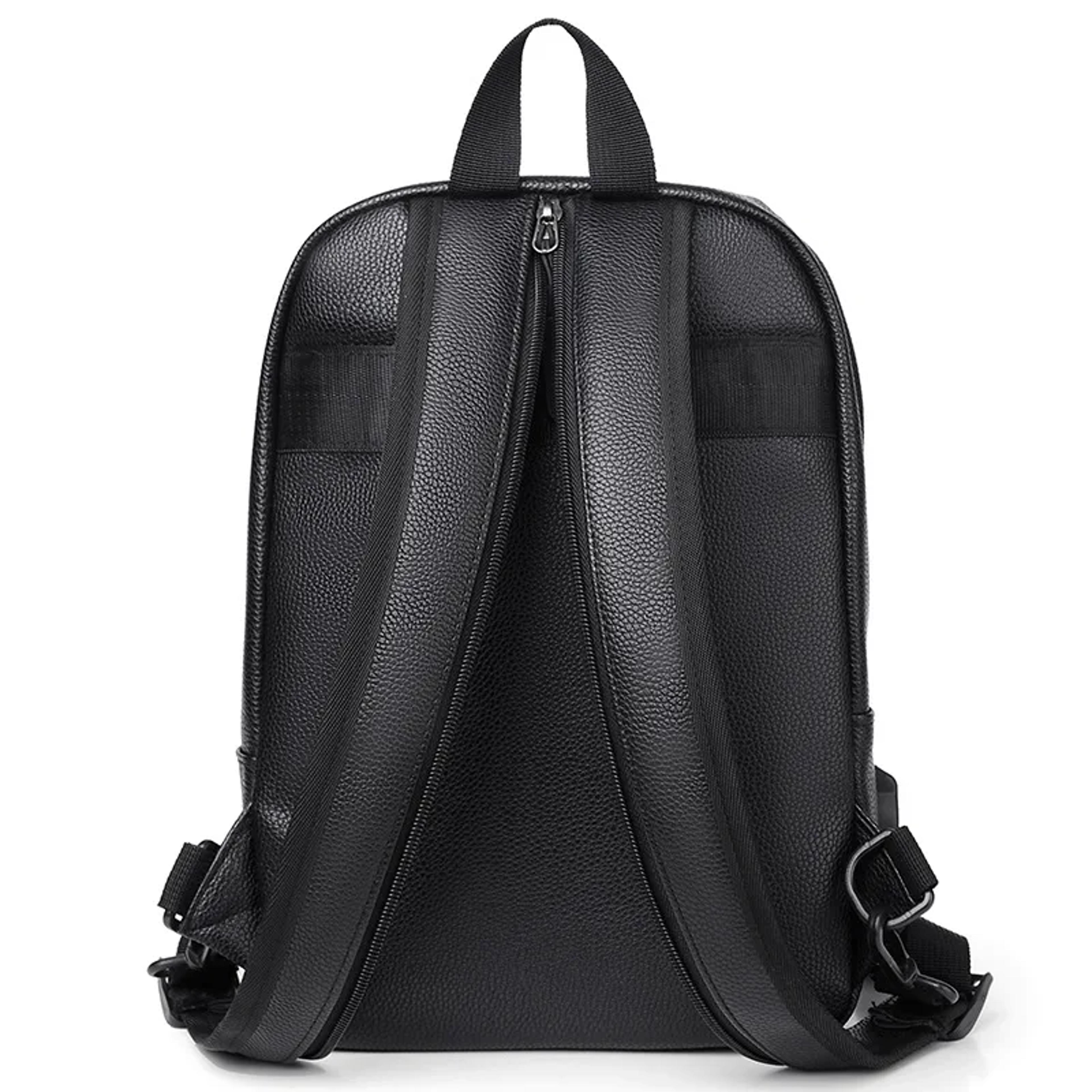 Mini Leather Backpack For Men Compact PU Leather Travel Chest Bag Small Sling Backpack 3