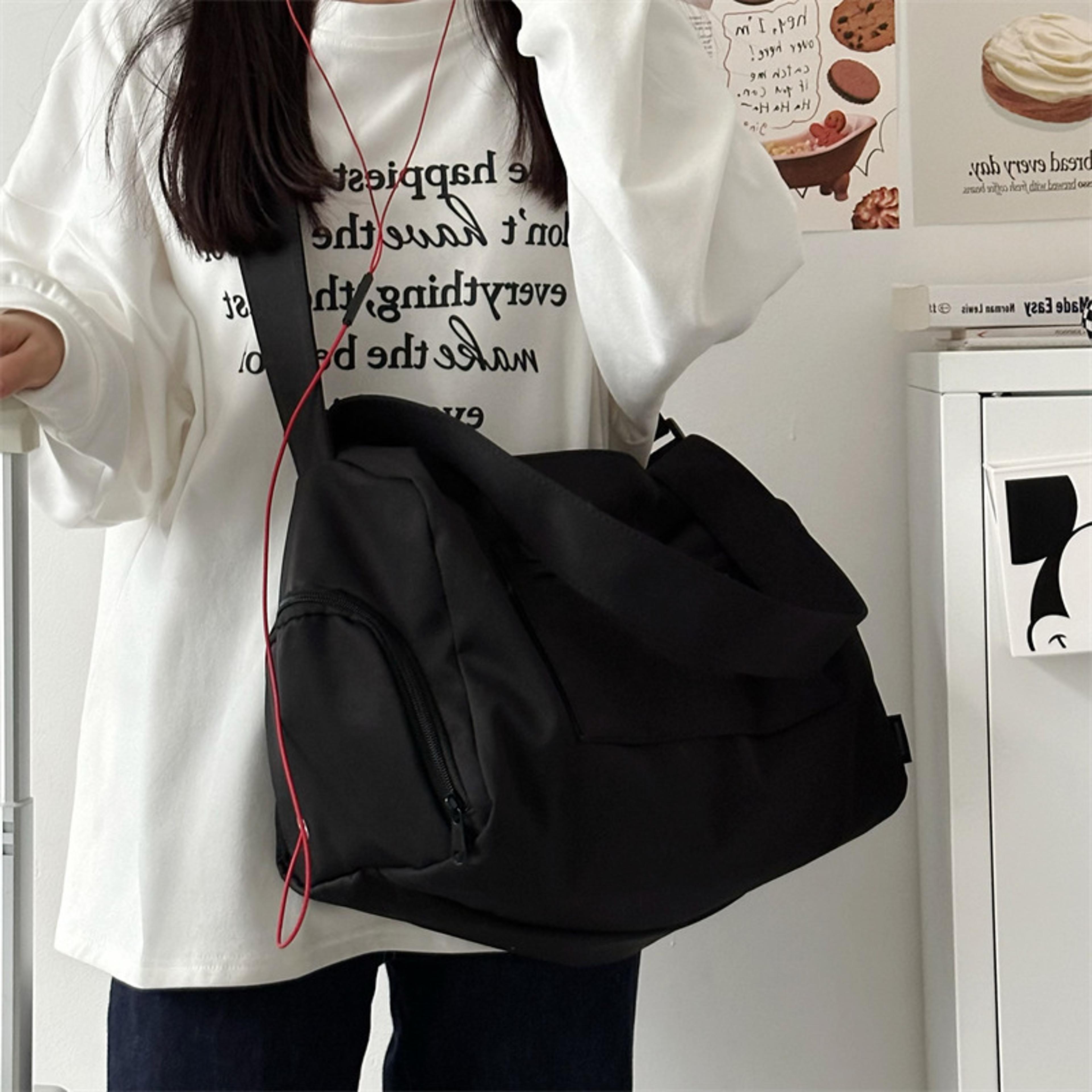 Large Canvas Crossbody Tote Bag For Women Travel Gym Messenger Shoulder Bag 6