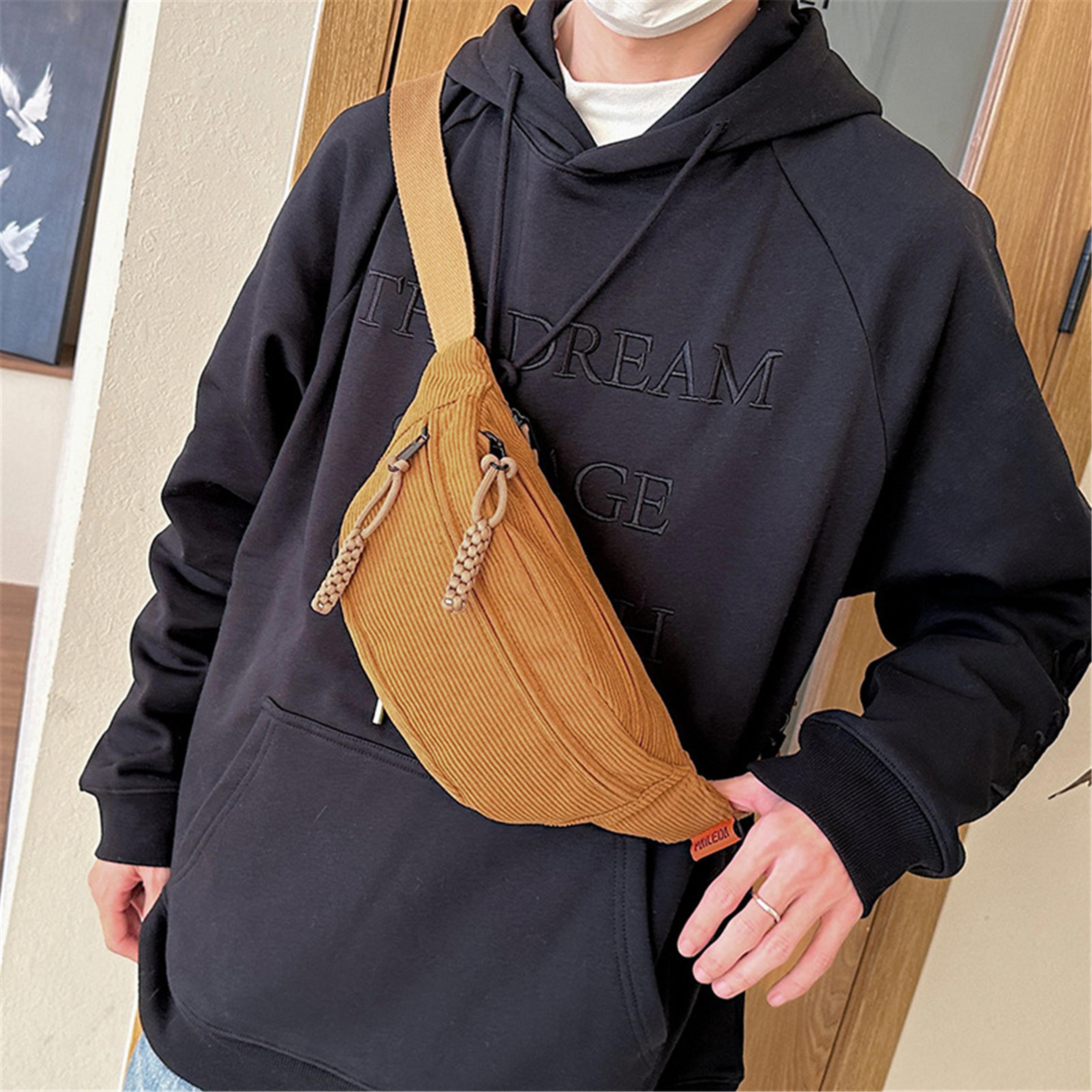 Fashionable Corduroy Belt Bag For Women Stylish Crossbody  Waist Pack 1