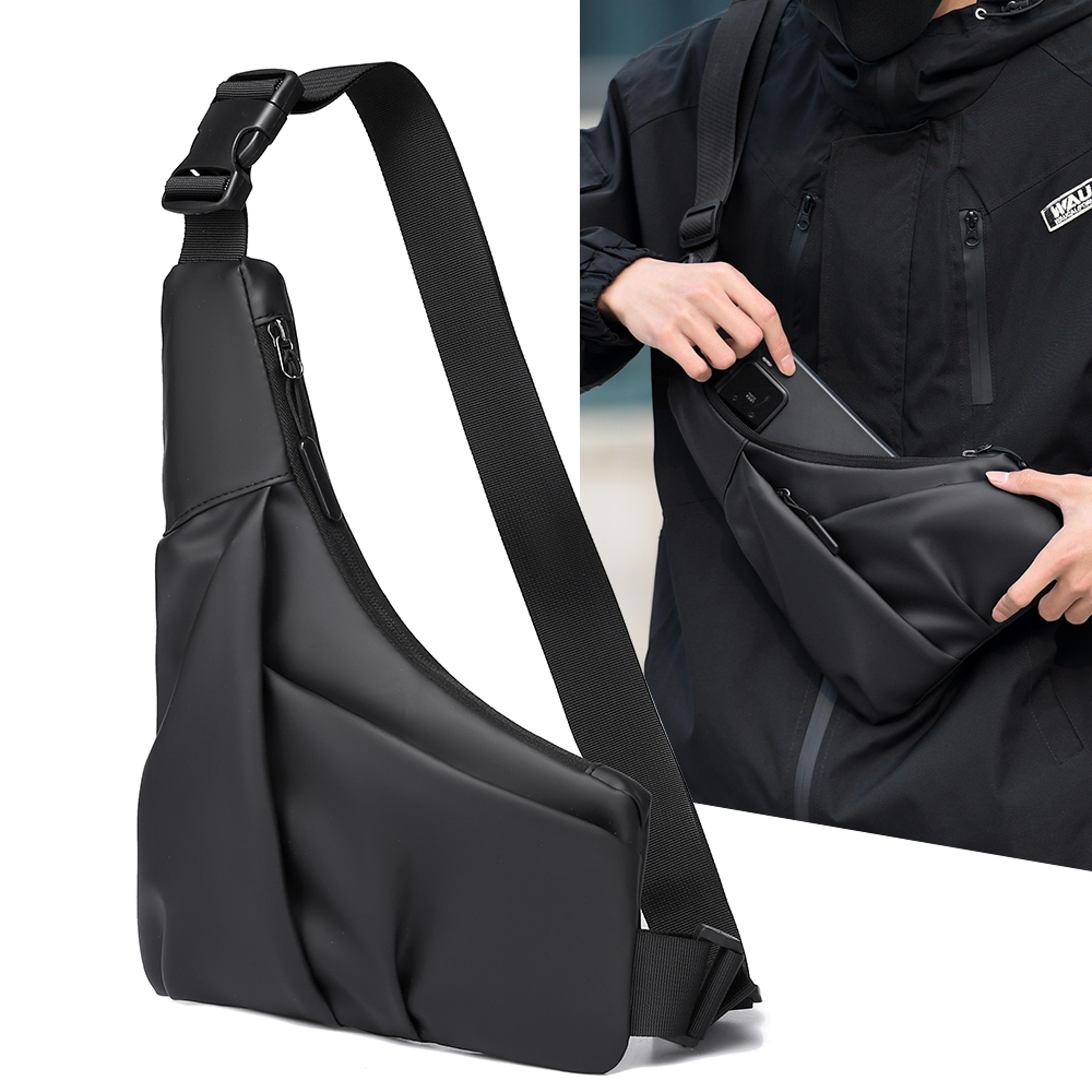 multifunctional high quality crossbody shoulder bag for men portable messenger chest bag