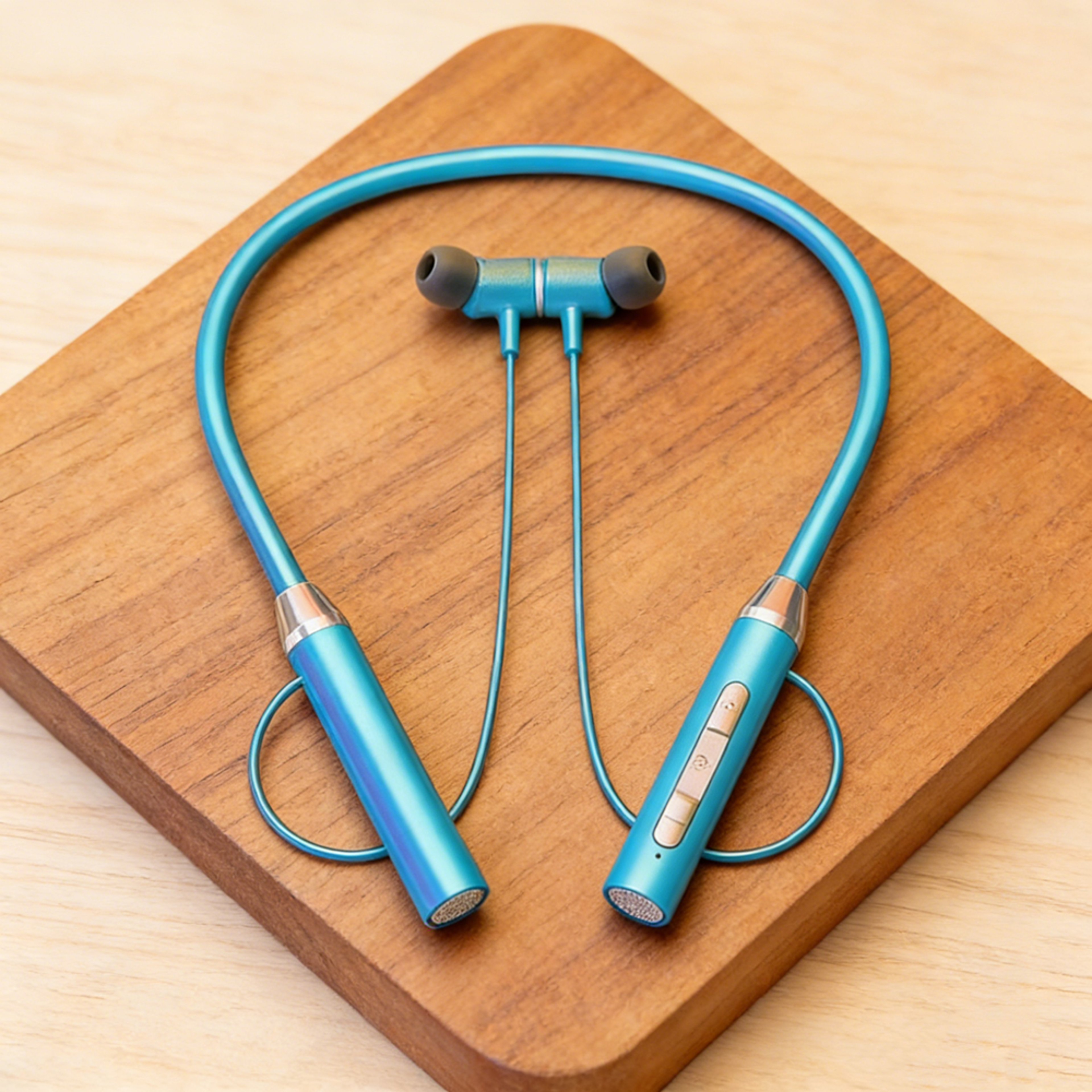 wireless bluetooth neckband headphones waterproof magnetic earphones for sports & running