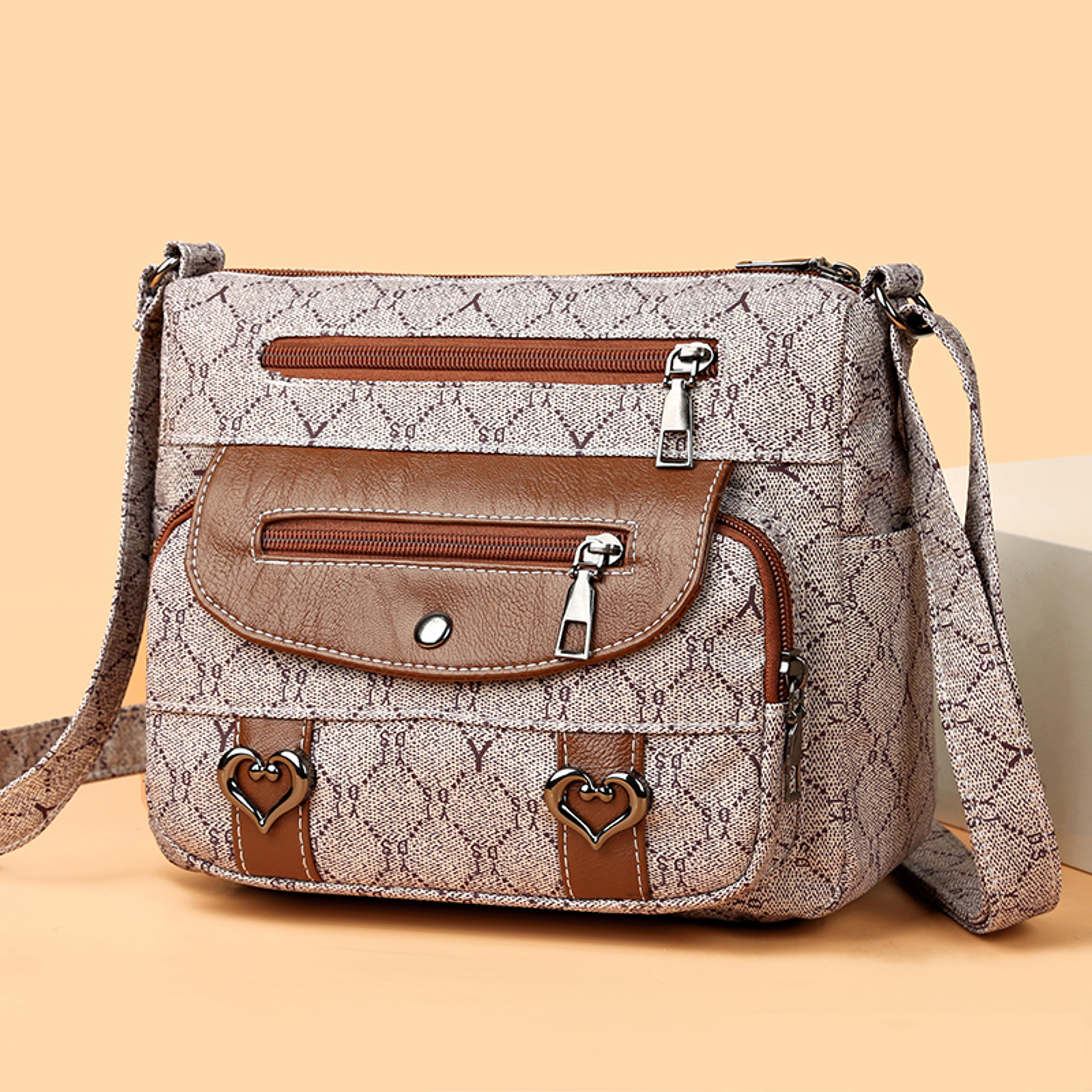 vintage one shoulder crossbody bag high quality women's handbag with multi function design