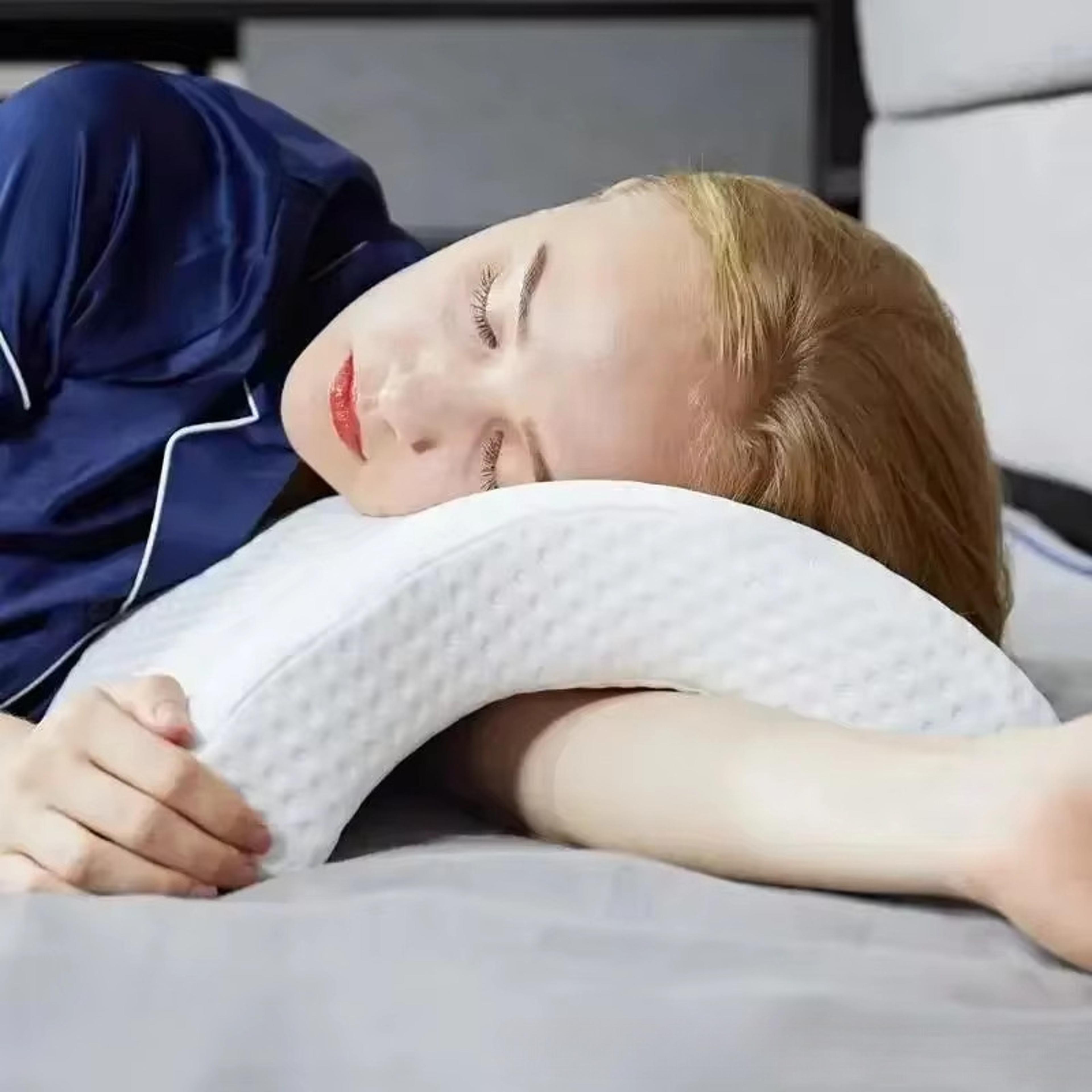 u shaped memory foam pillow for neck & couples zero pressure slow rebound comfort