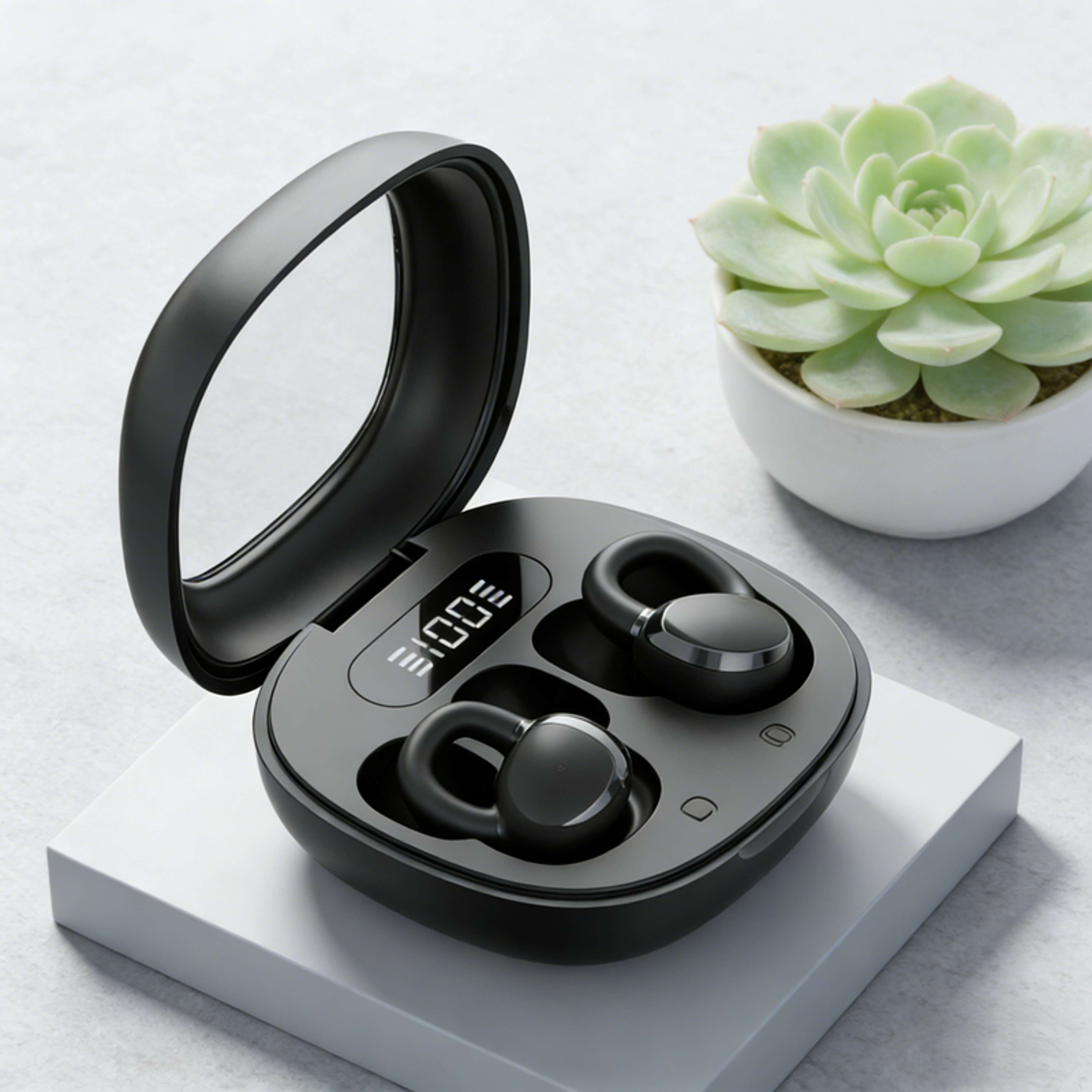 tws elite pro wireless earbuds with led digital display & hi fi stereo
