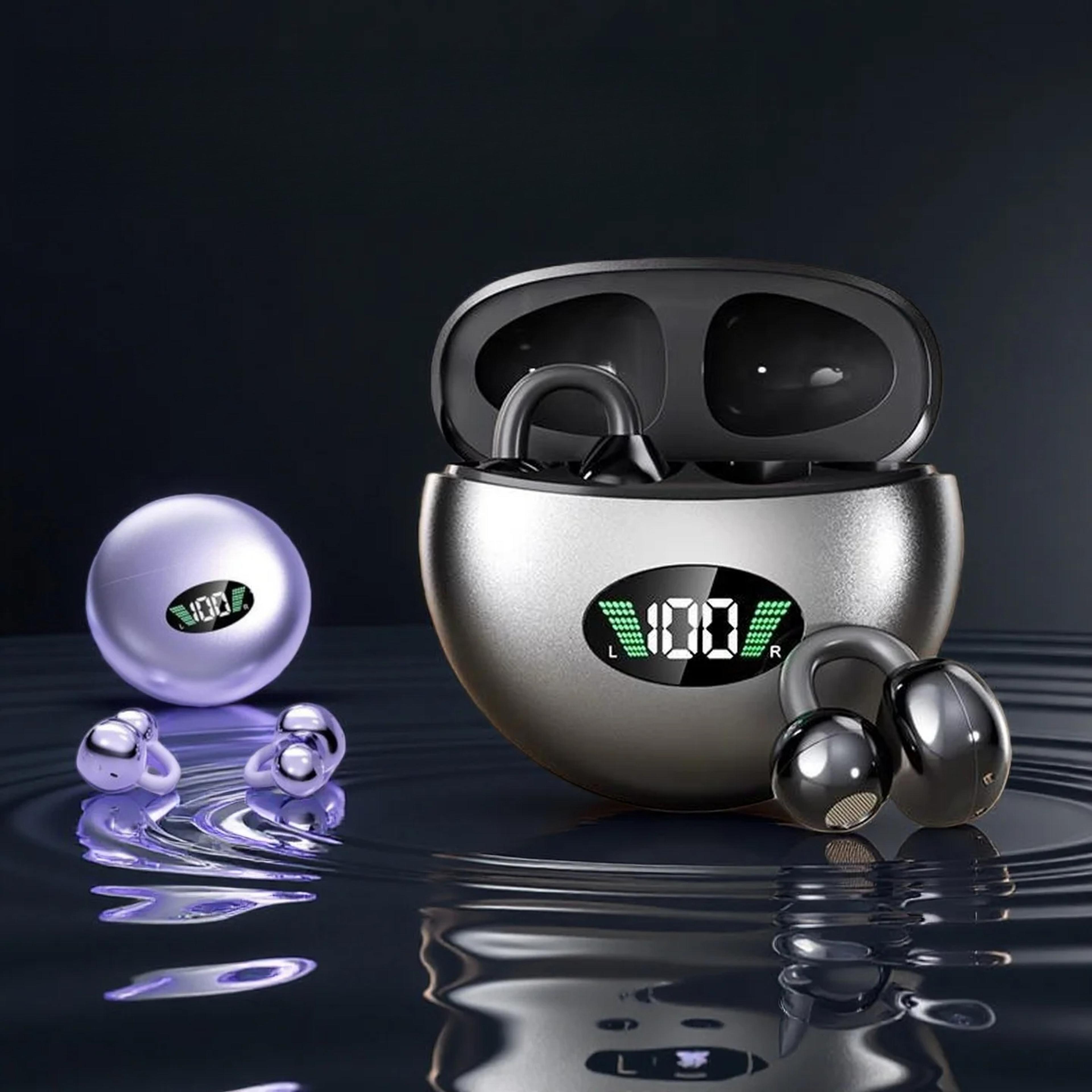 openear pro wireless bone conduction earbuds with led digital display