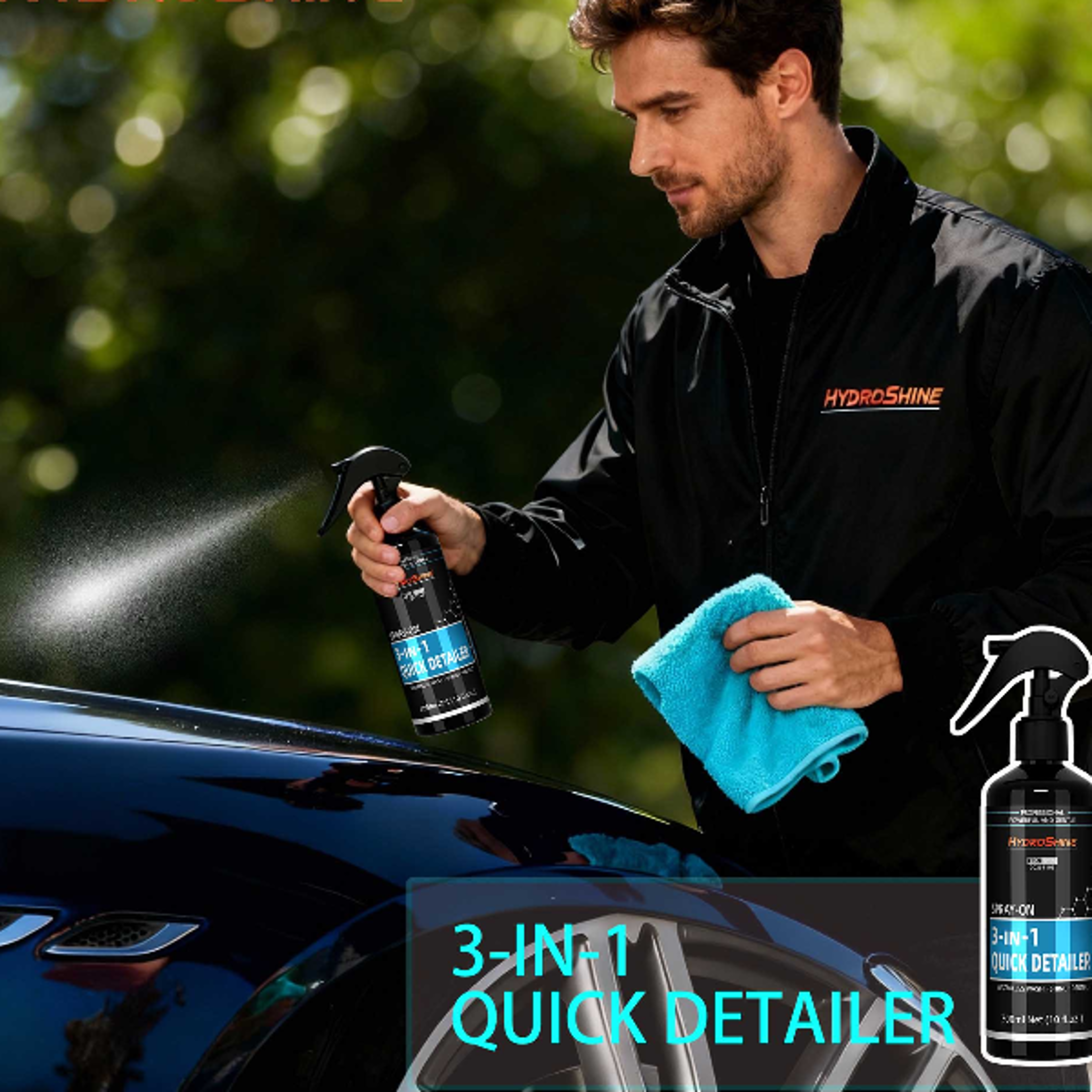 quick detailer high protection ceramic coating car wax for incredible shine & water beading