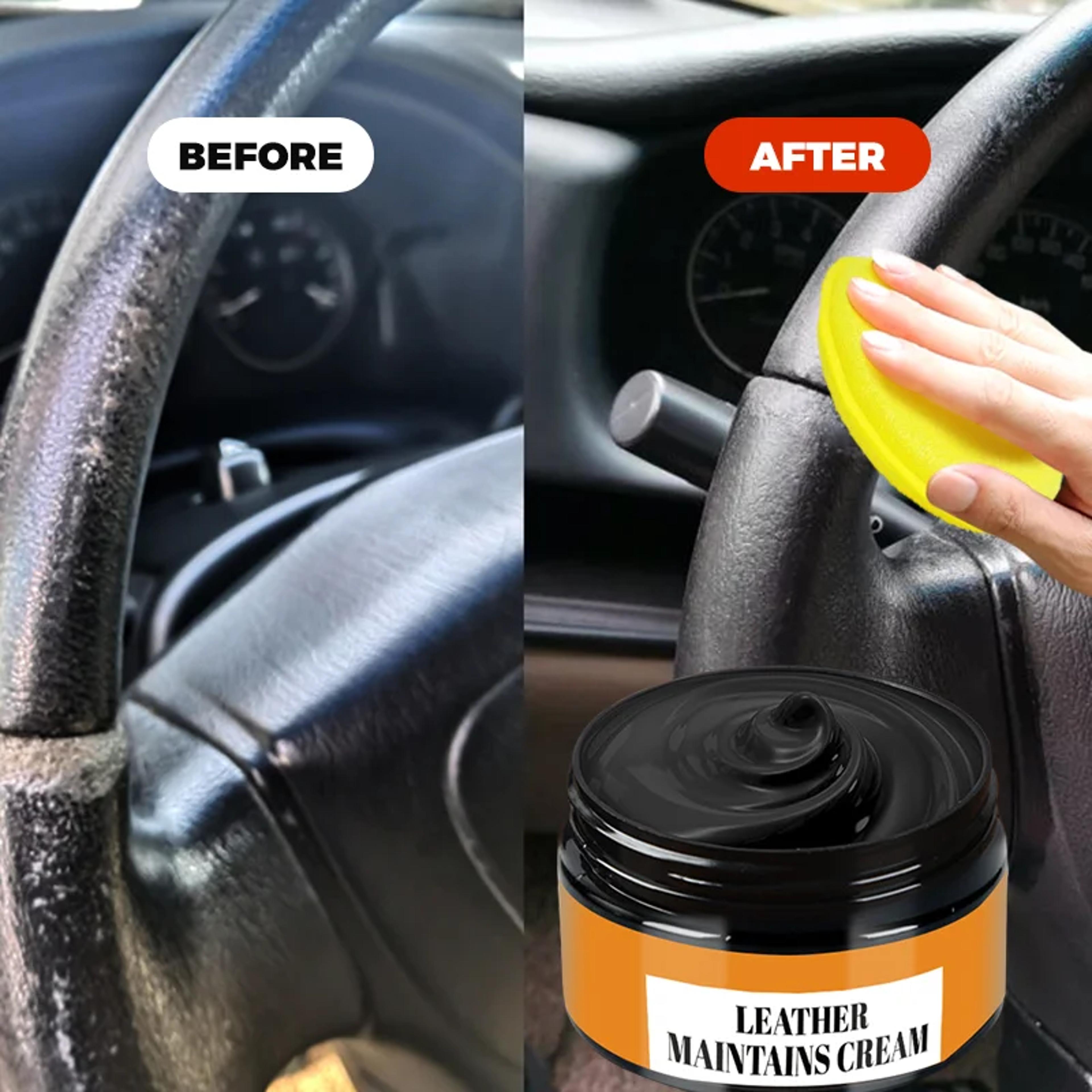 imitation leather repair paste for car seats and steering wheels restore faded or damaged leather