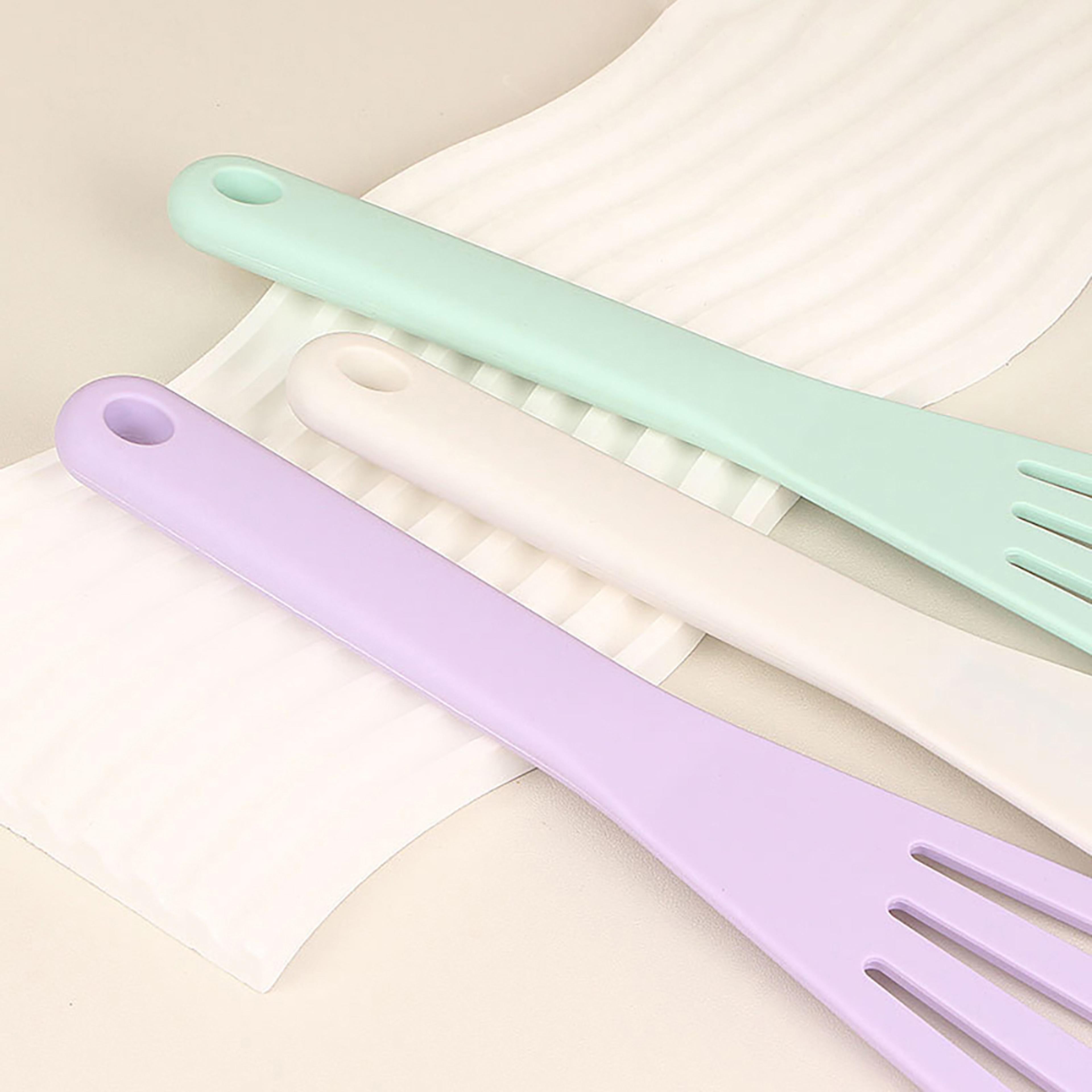 Silicone Fish Spatula With Drain Slots For Nonstick Cookware 4