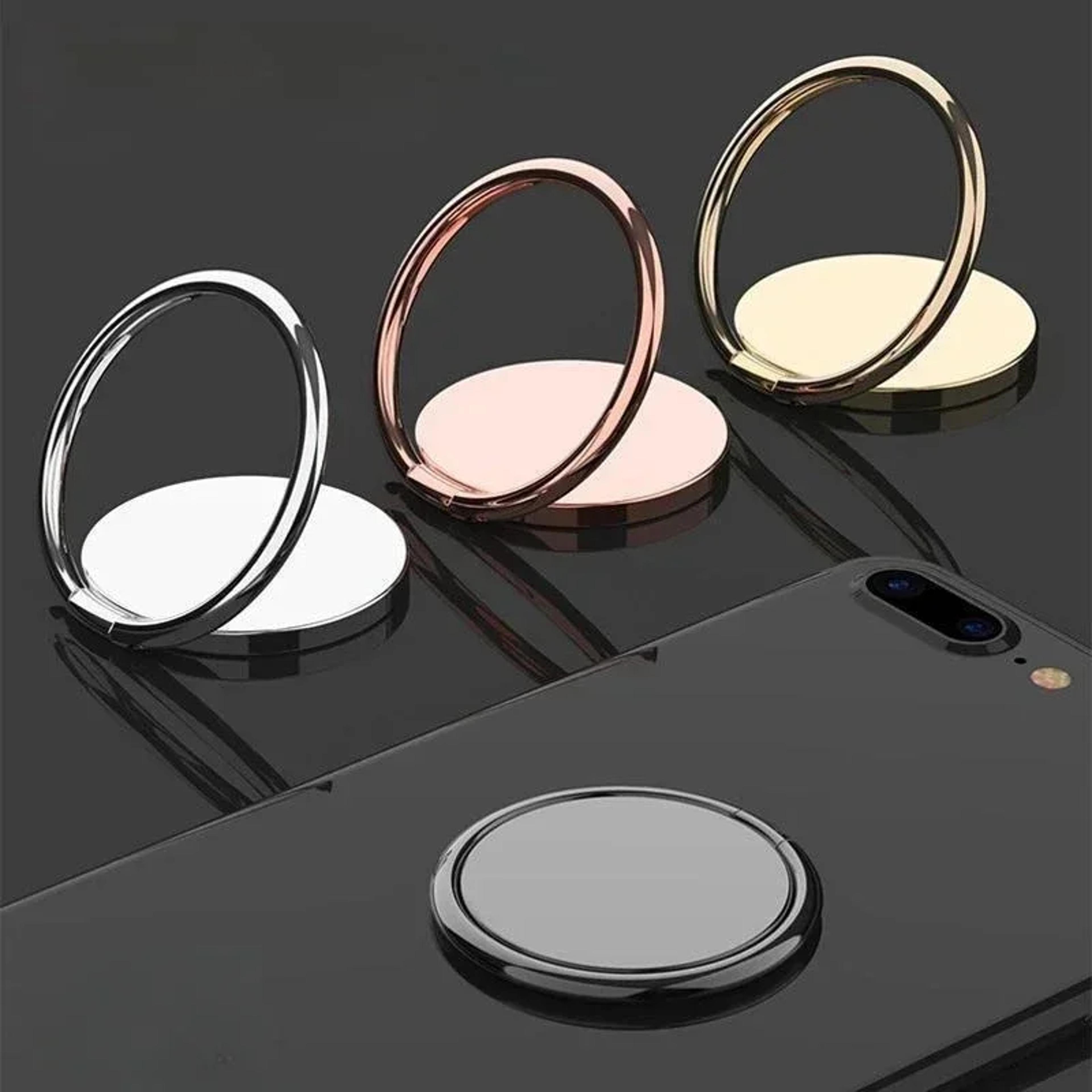 rotatable mobile phone stand with ring holder adjustable phone accessories for hands free use