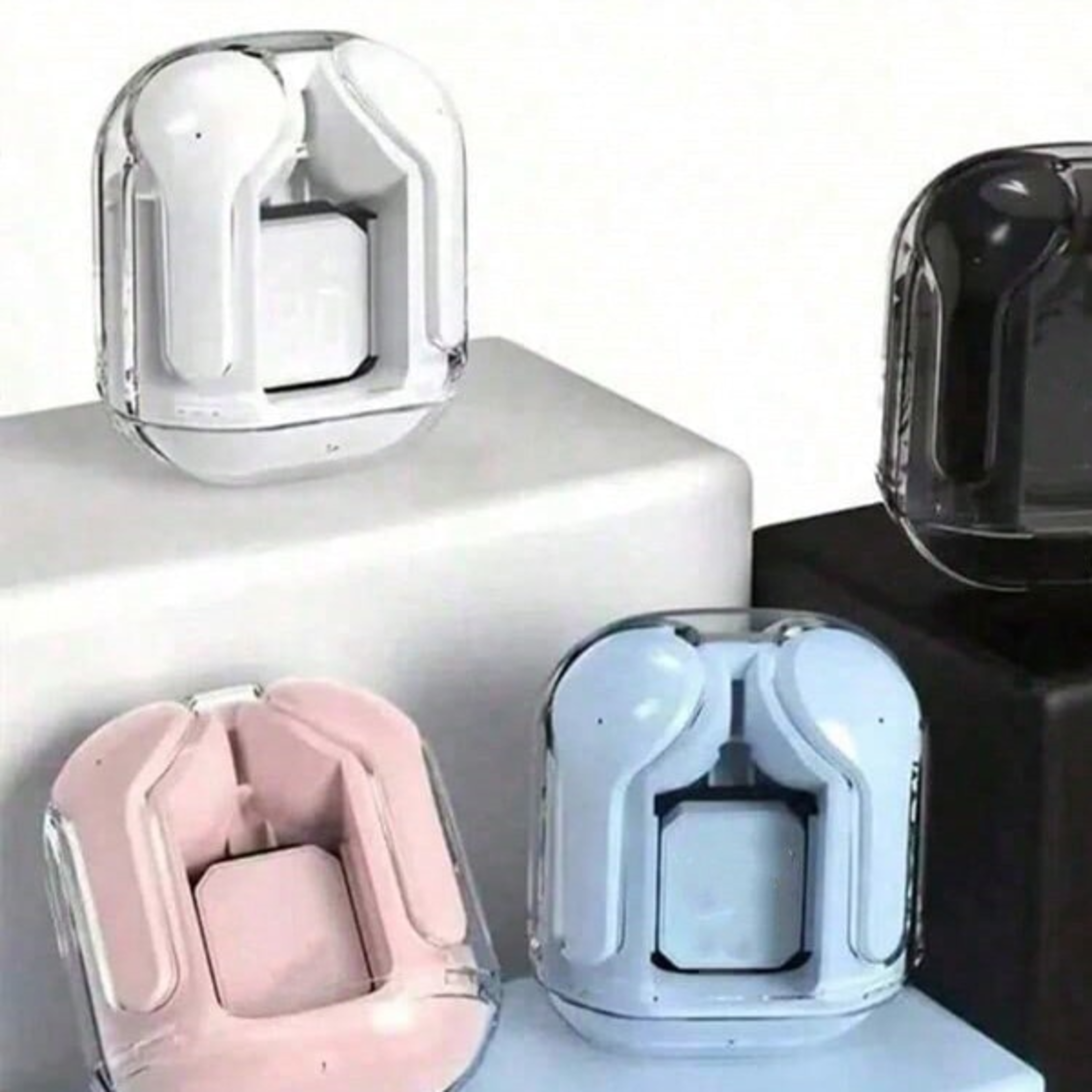 mini wireless earbuds with led display charging case and built in mic