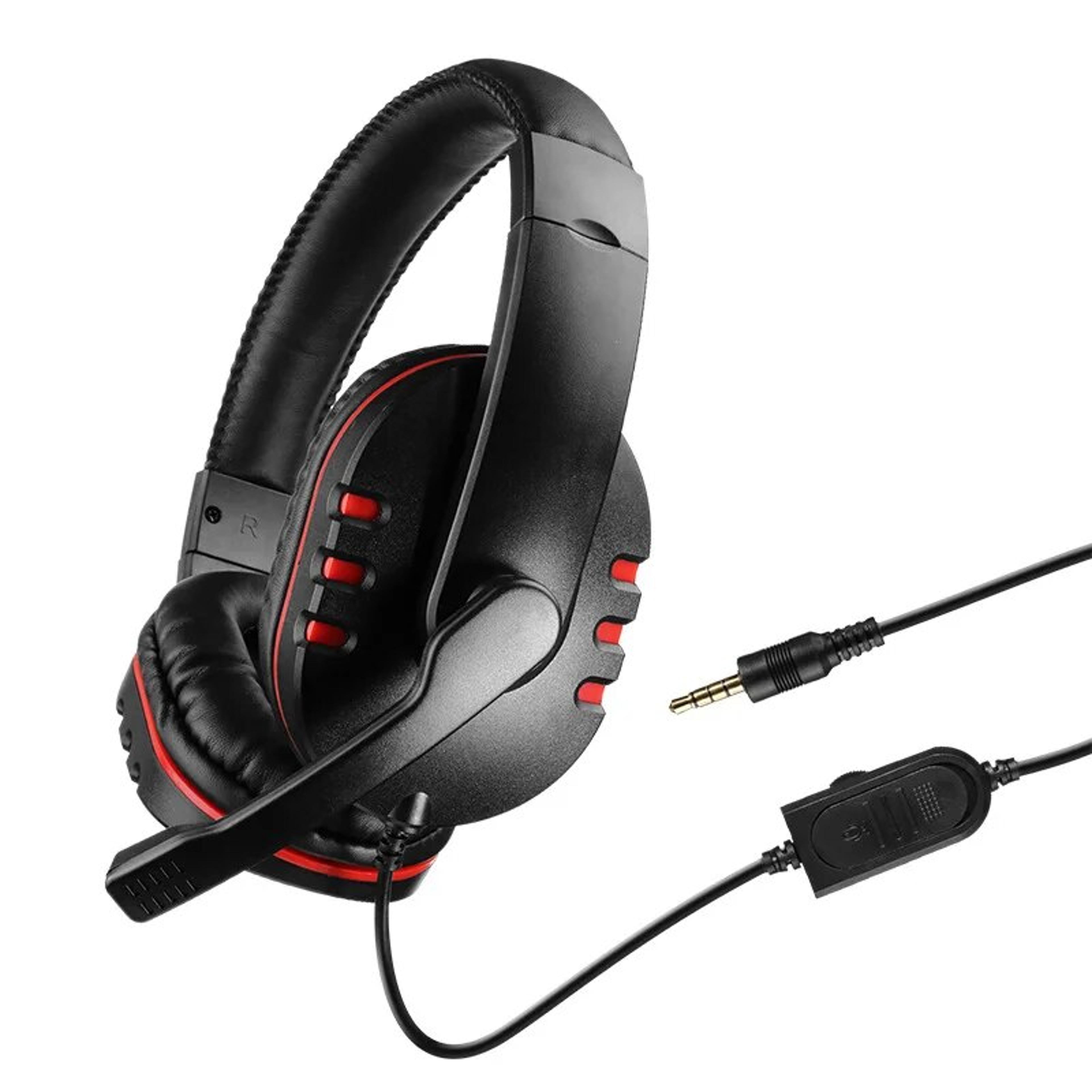 wired gaming headset with microphone for playstation and pc immersive sound experience