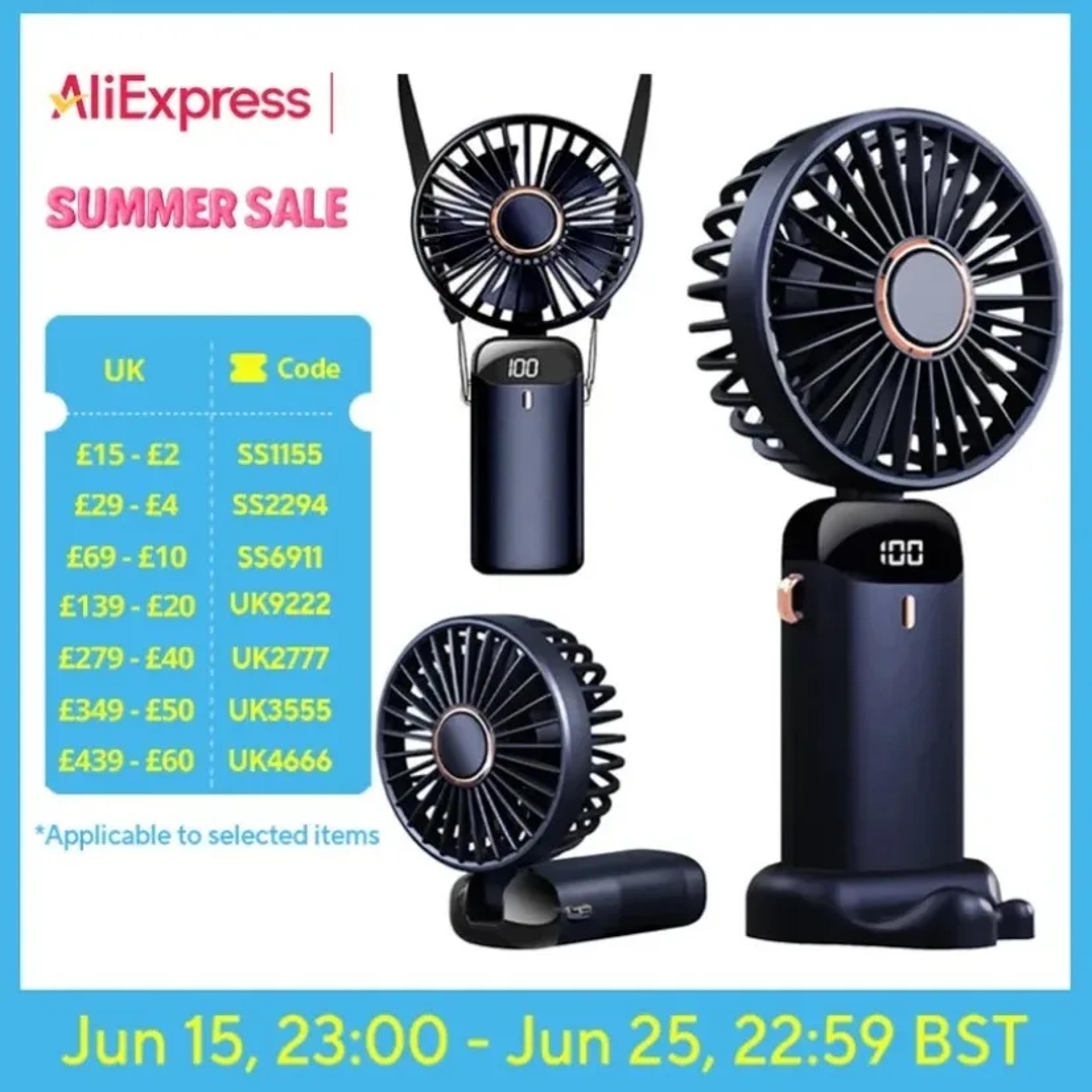Foldable Portable Handheld Fan USB Rechargeable Mini Neck And Desktop Fan 1