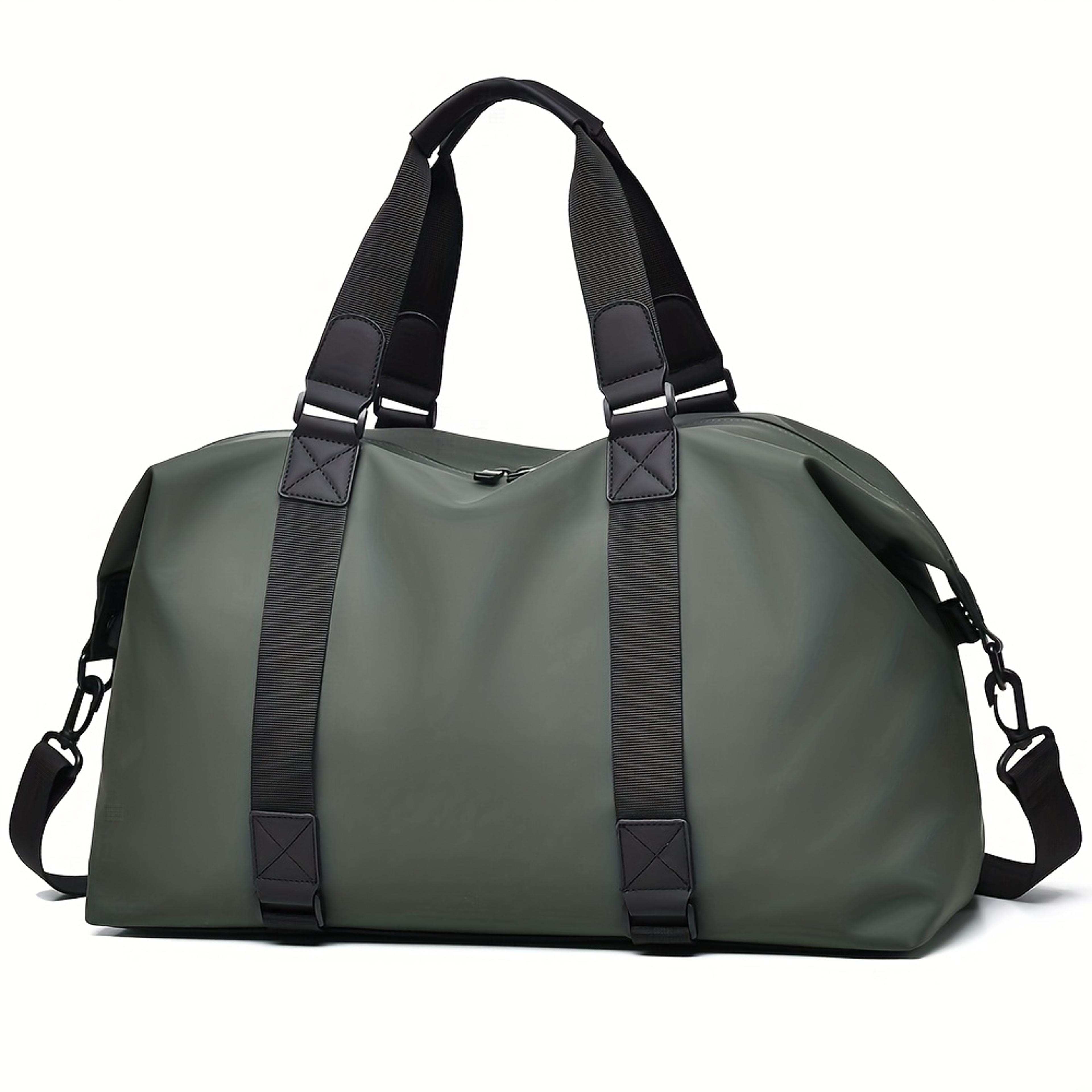Large Capacity Versatile Duffel Bag For Gym Fitness Travel And Overnight Trips Black Grey Green 6