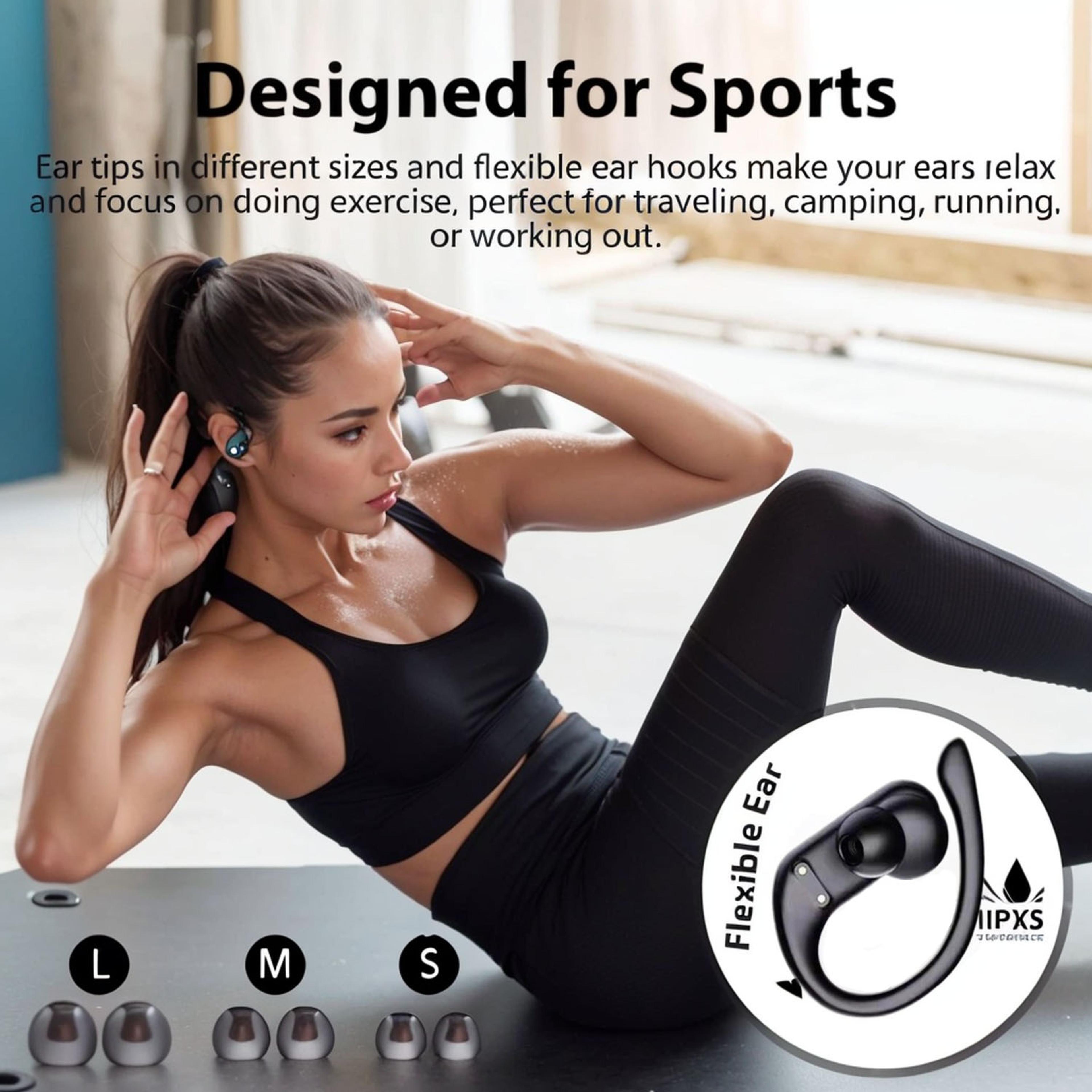 Wireless Bluetooth Earphones HD Stereo Touch Control Sweatproof Earbuds 4