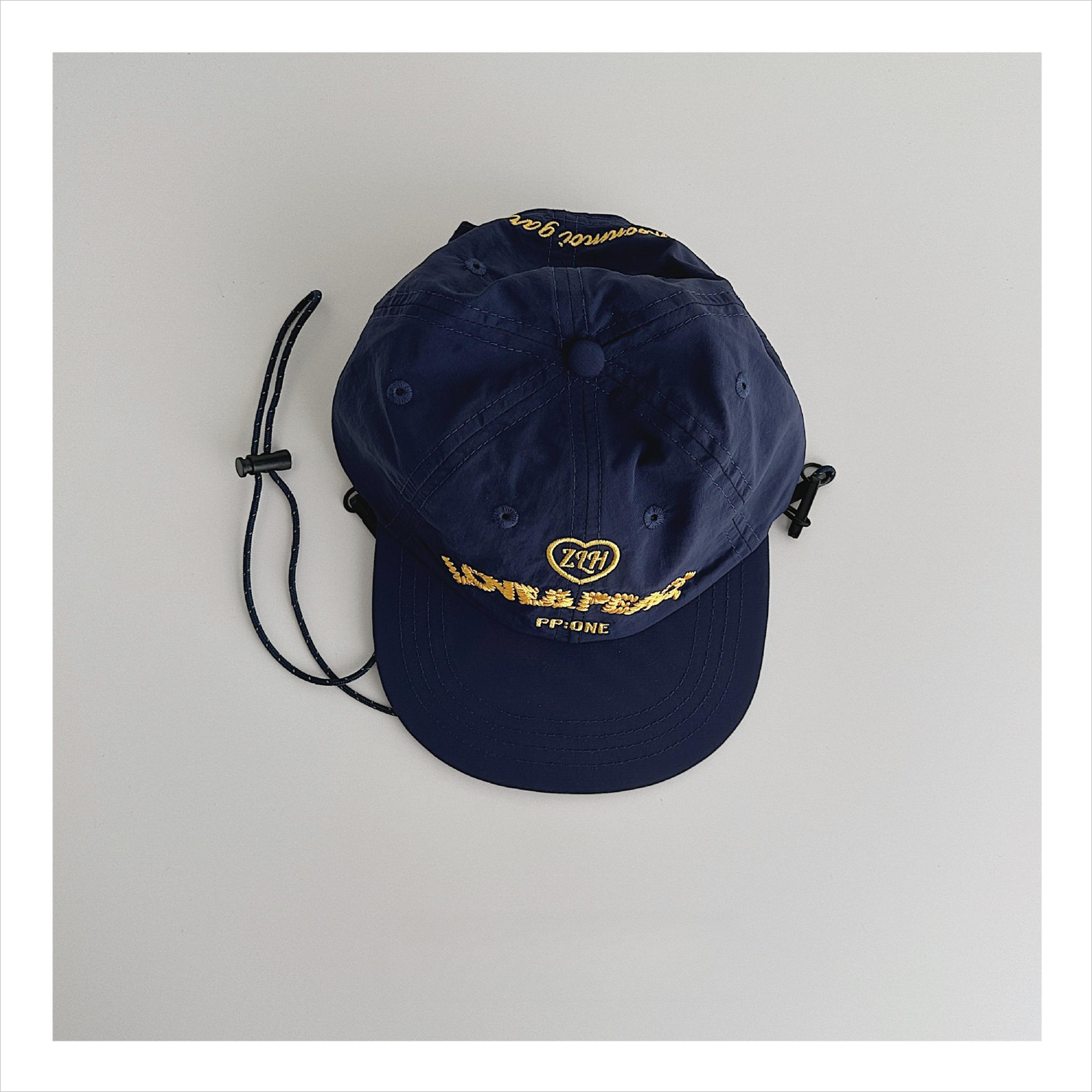 Retro Color Block Embroidered Duckbill Cap Lightweight Quick Drying Sun Hat For Summer 6