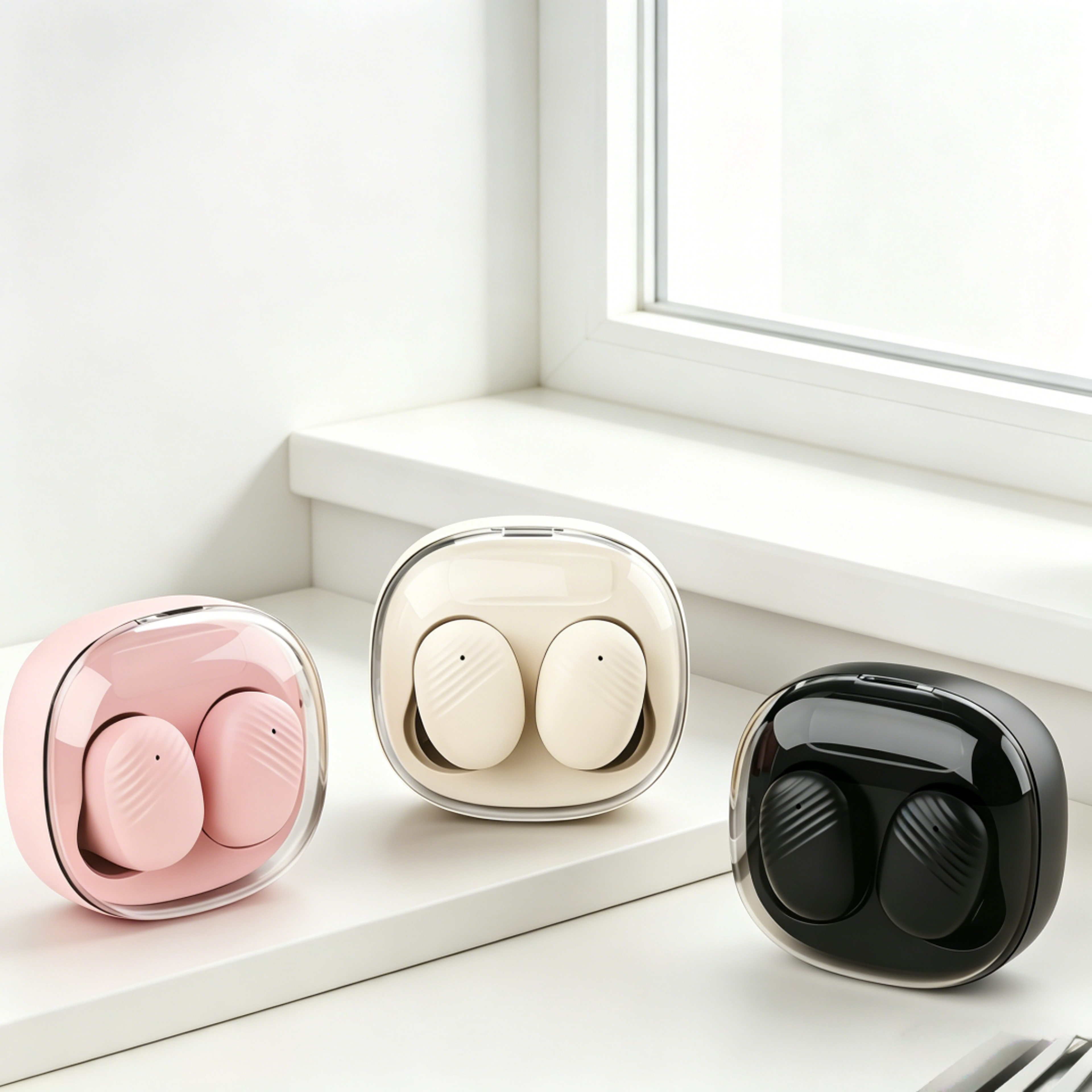 tws wireless earbuds with noise cancelling mic for smartphones