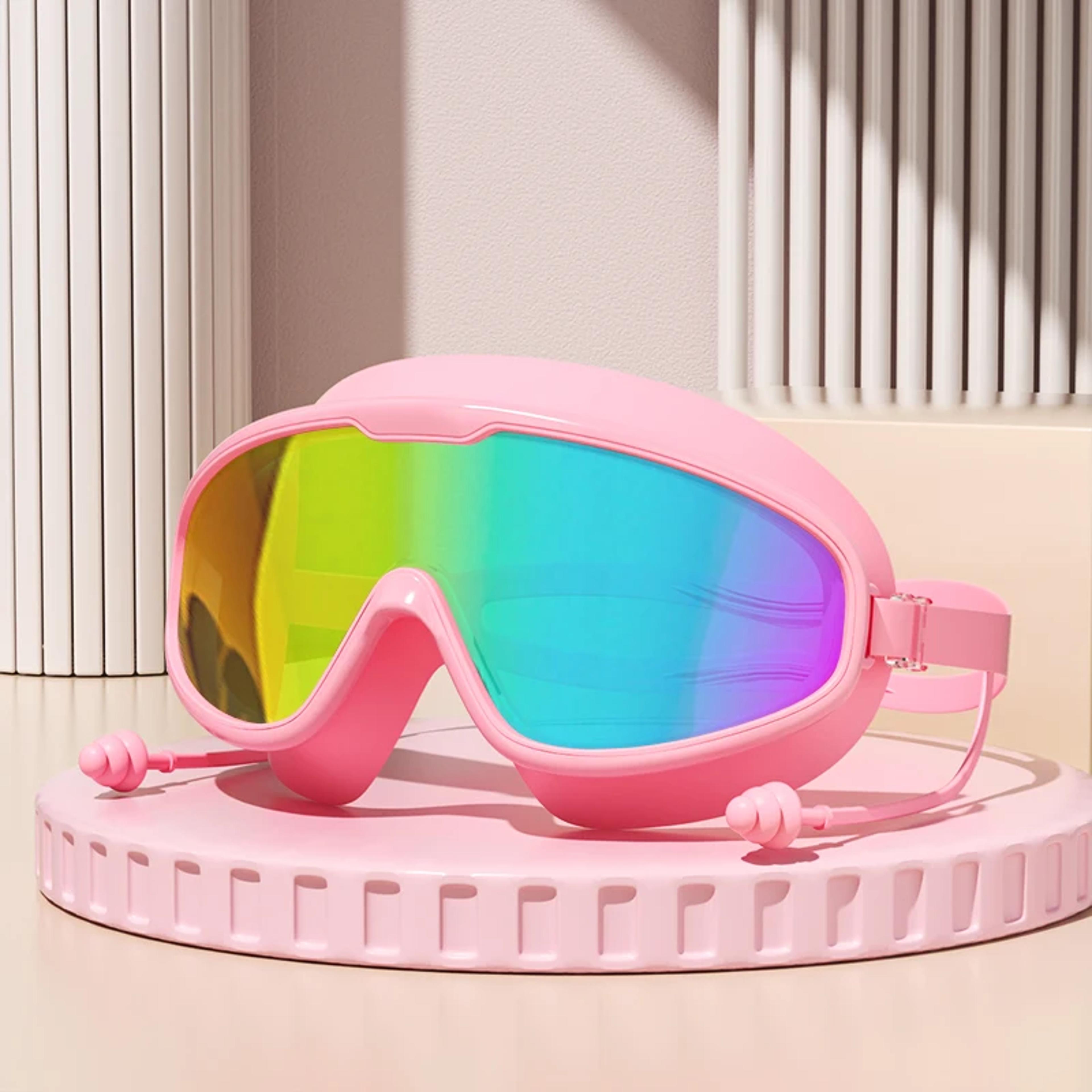 Anti Fog Swimming Goggles With Earplugs Wide View Waterproof Diving Glasses 7