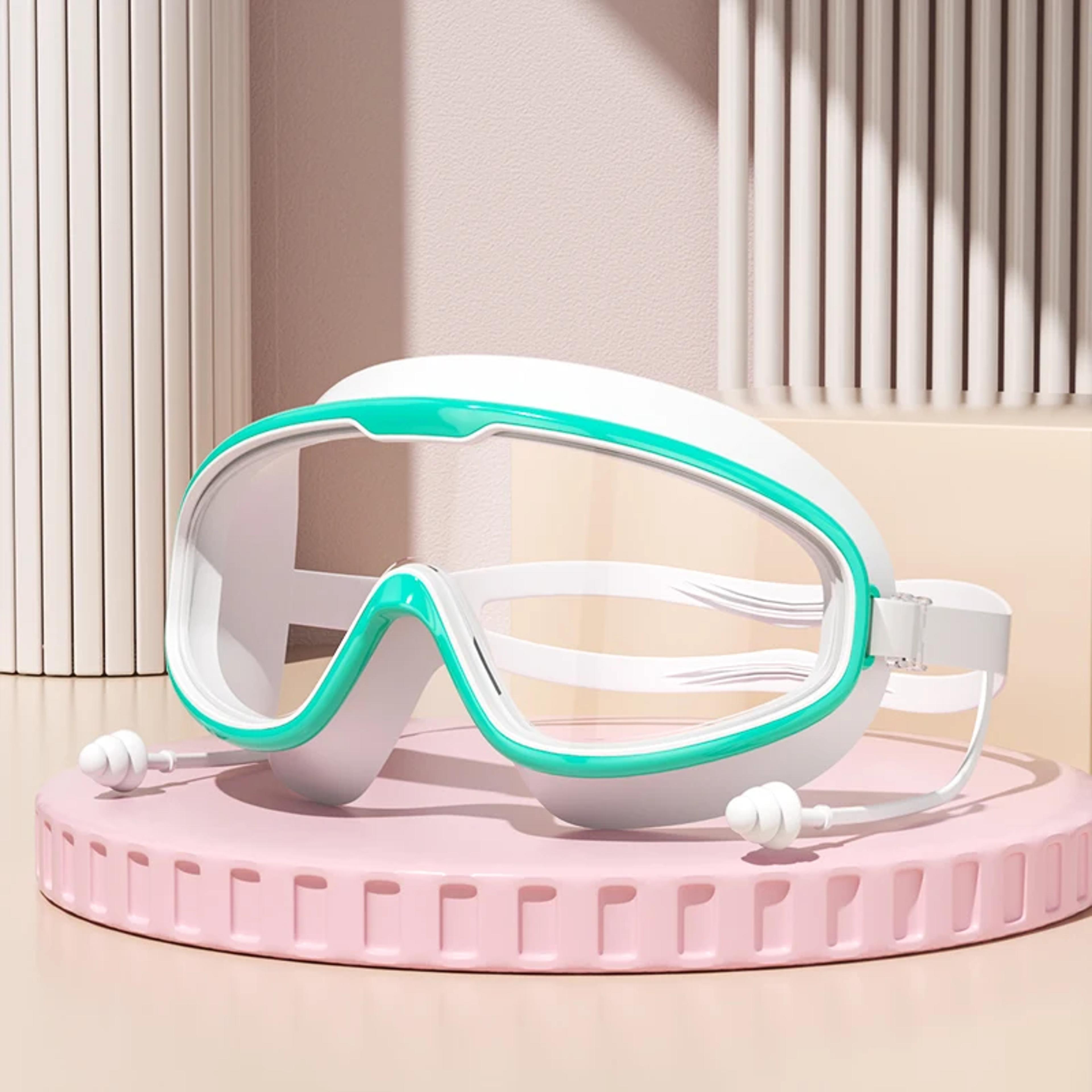 Anti Fog Swimming Goggles With Earplugs Wide View Waterproof Diving Glasses 10