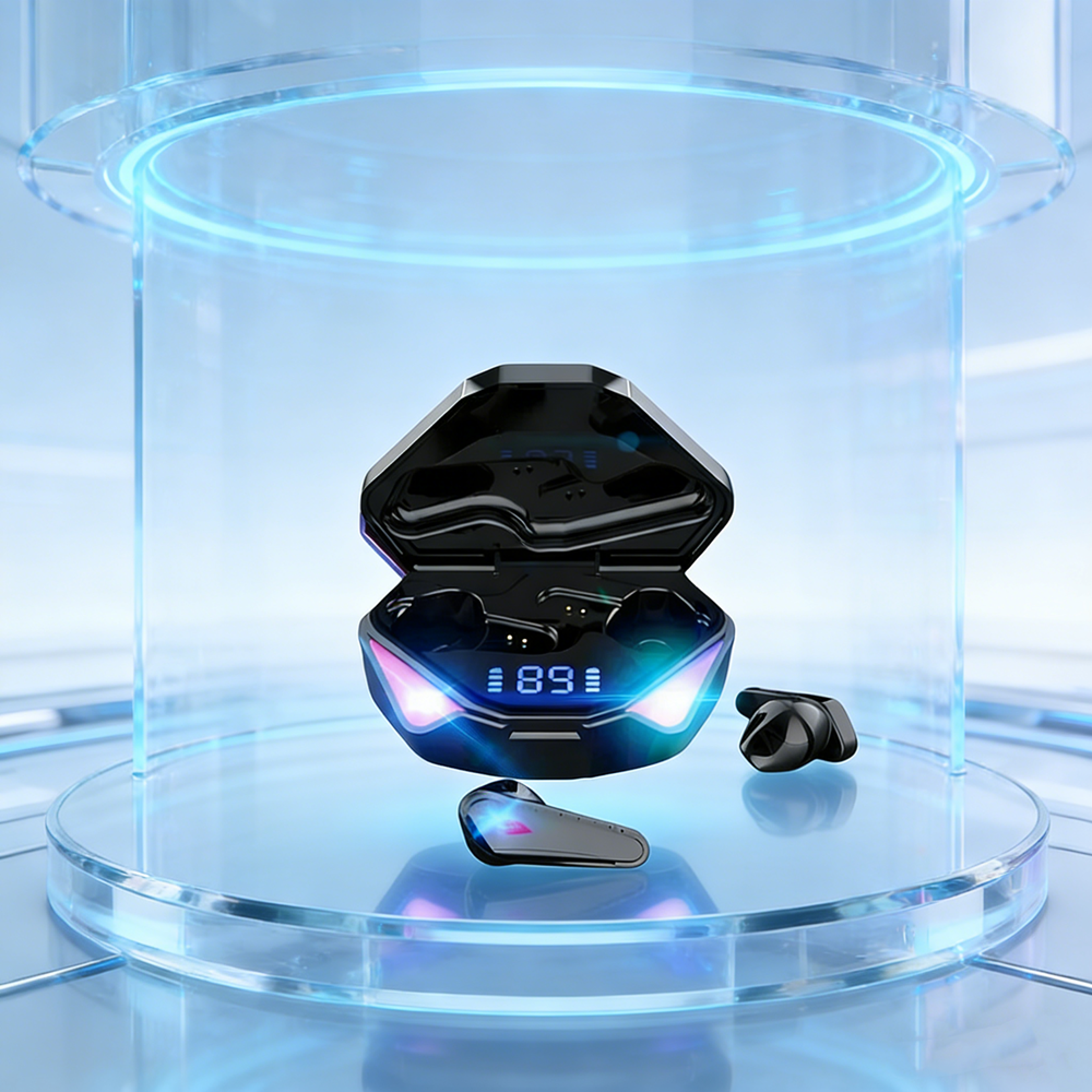 low latency tws gaming earbuds with mic bluetooth wireless earphones