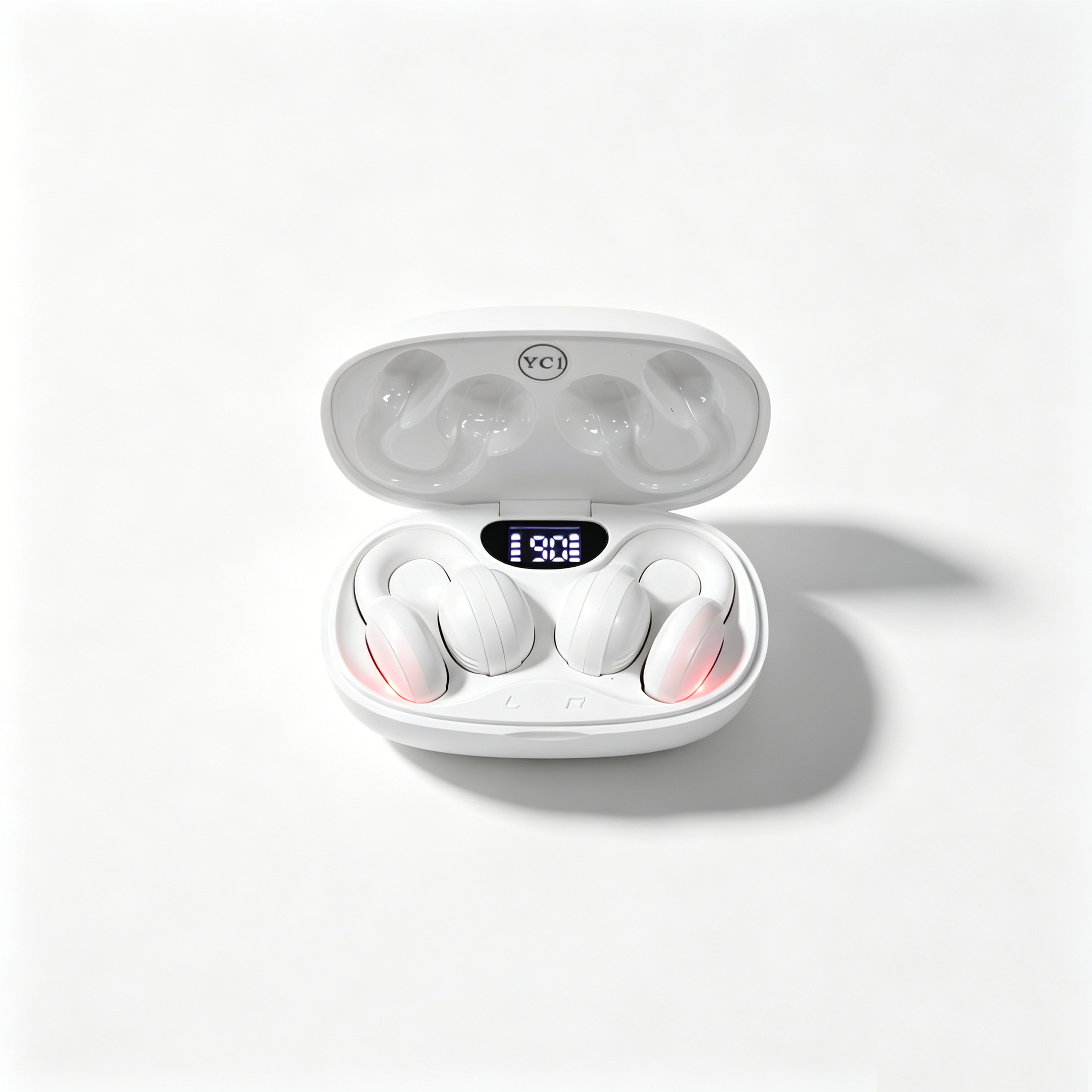 open ear ear clip earbuds with low latency gaming mode